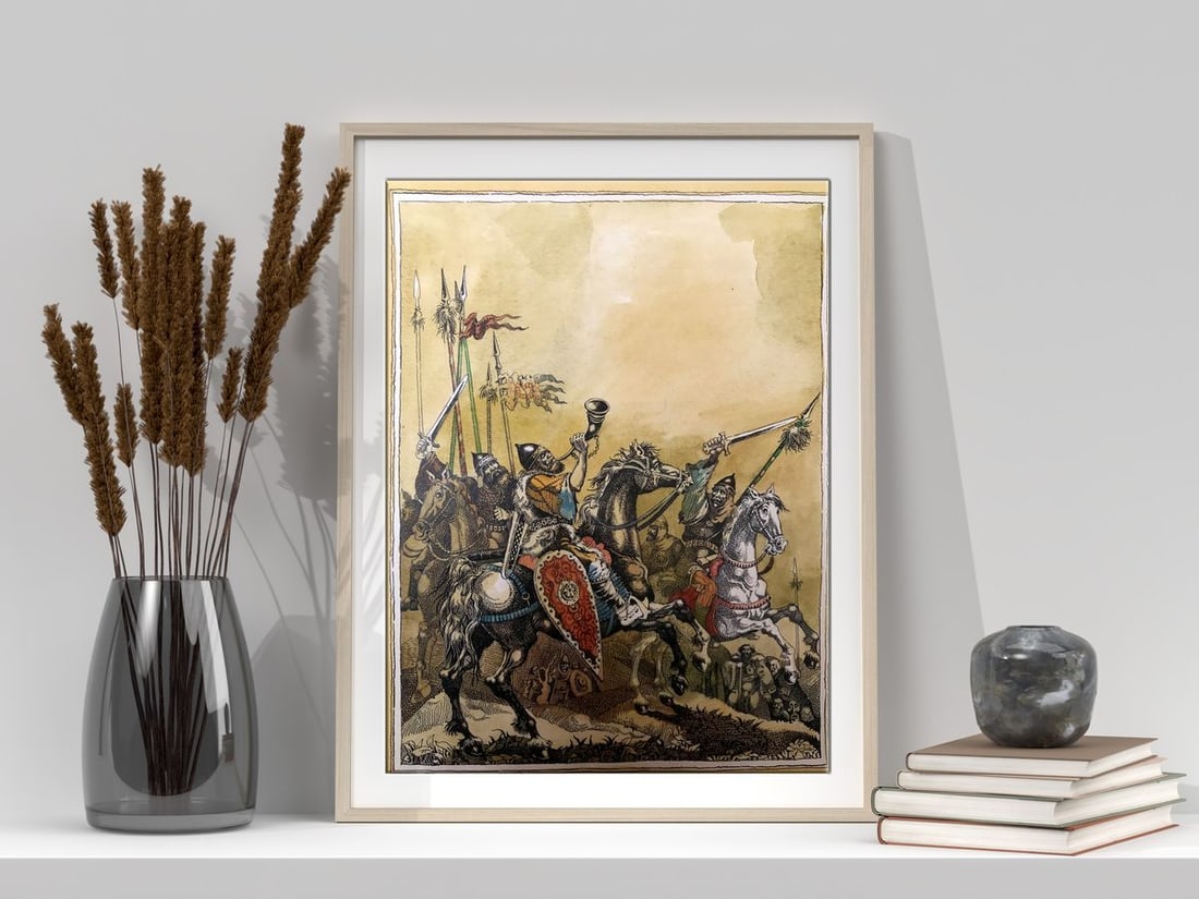 Watercolor painting For the leader Alexander Arkadievich Litvinov - 3