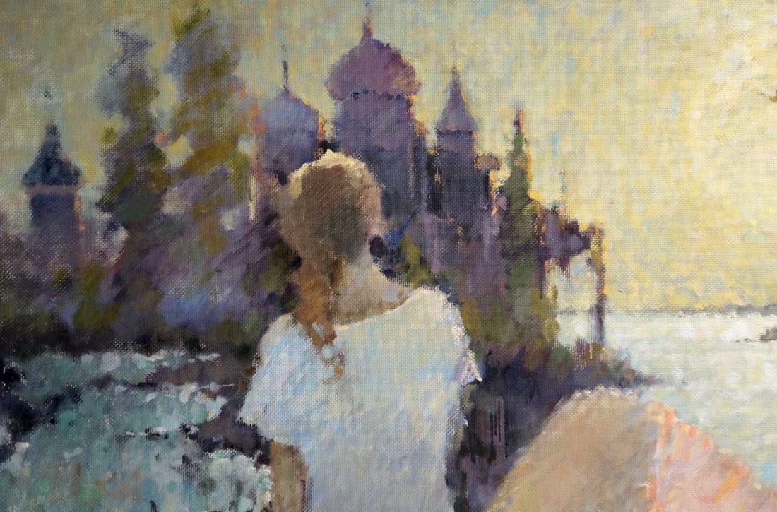 Oil painting Girl near the shore Zhurakovsky Victor Petrovich - 4