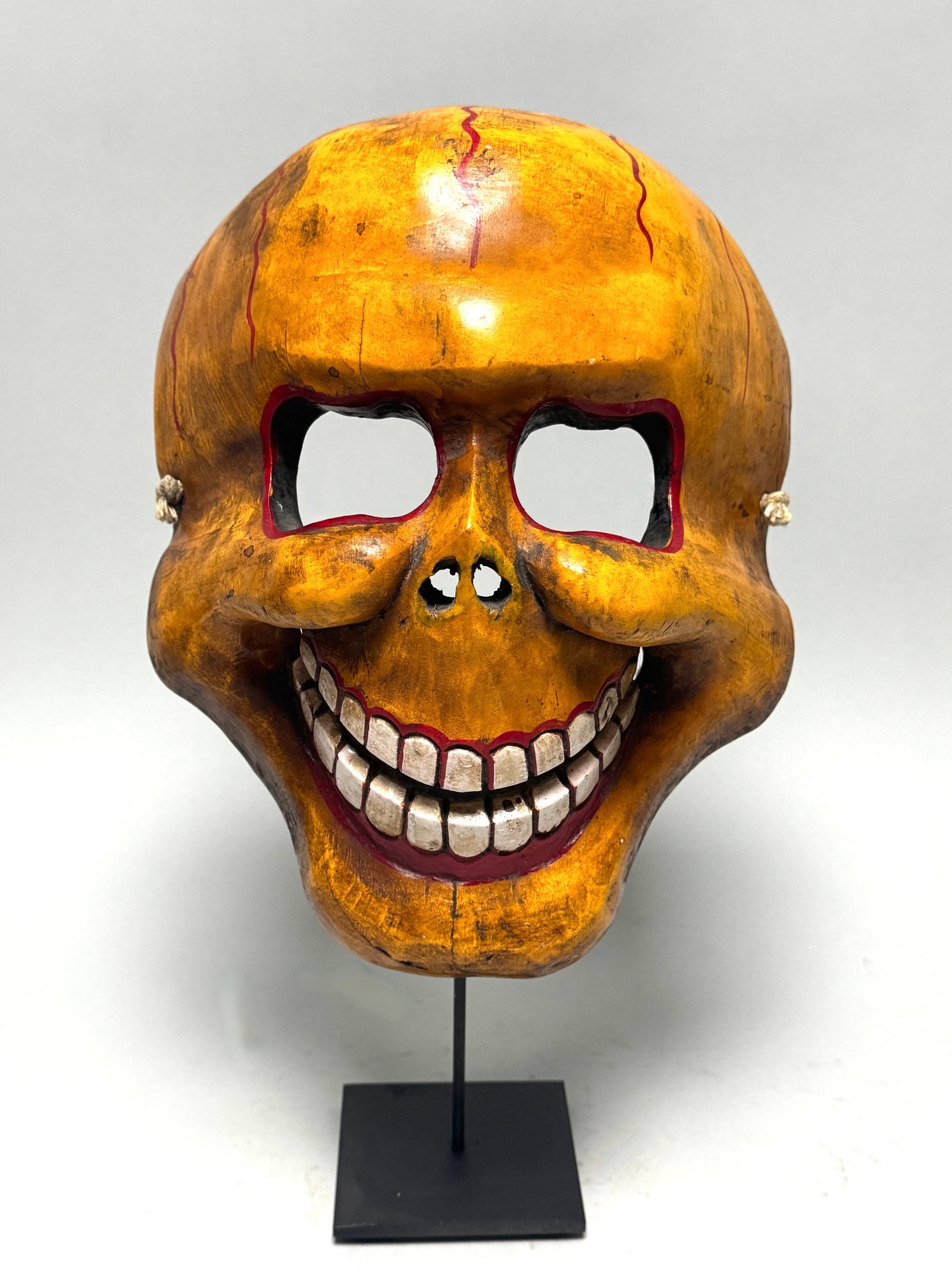 Mask of Citipati Skeletal Deity - "Lord of the Cemetery" - Tibet or Bhutan: Title: Mask of Citipati Skeletal Deity - "Lord of the Cemetery" - Tibet or Bhutan Description: Tibetan Buddhist teachings prepare for all life for death and the Bar do state (the intermediate state