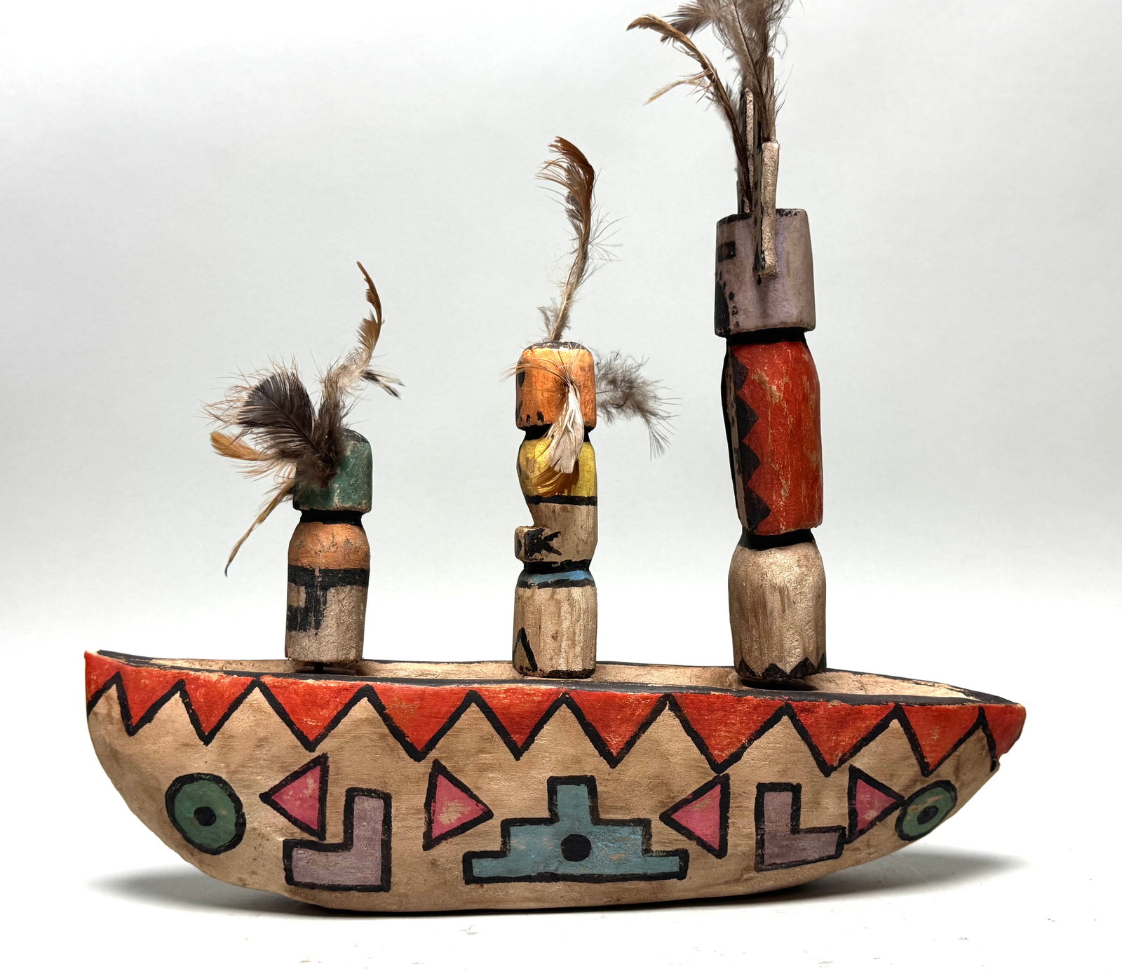 Canoe - wood - Zuni - New Mexico USA - 10