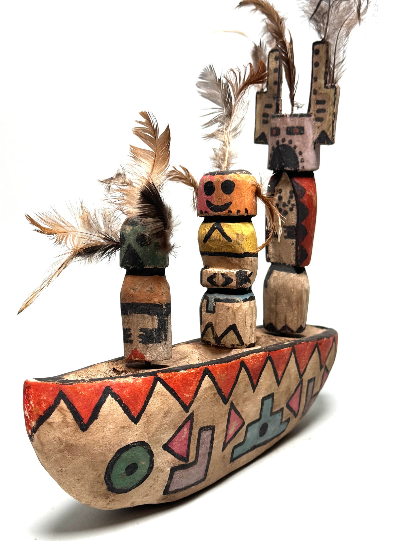 Canoe - wood - Zuni - New Mexico USA - 13