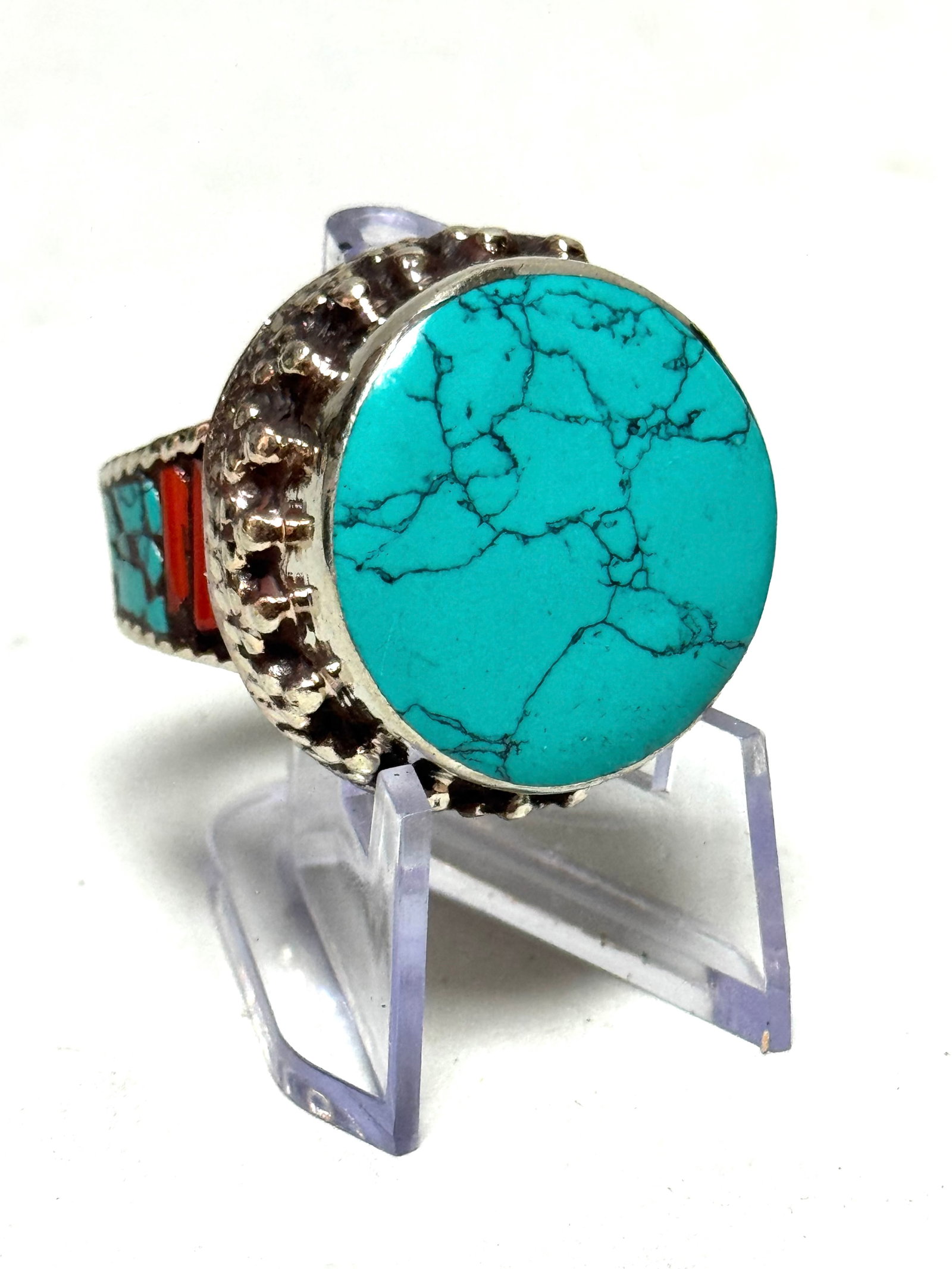 Authentic Navajo Jewelry Set - Three Rings - 4