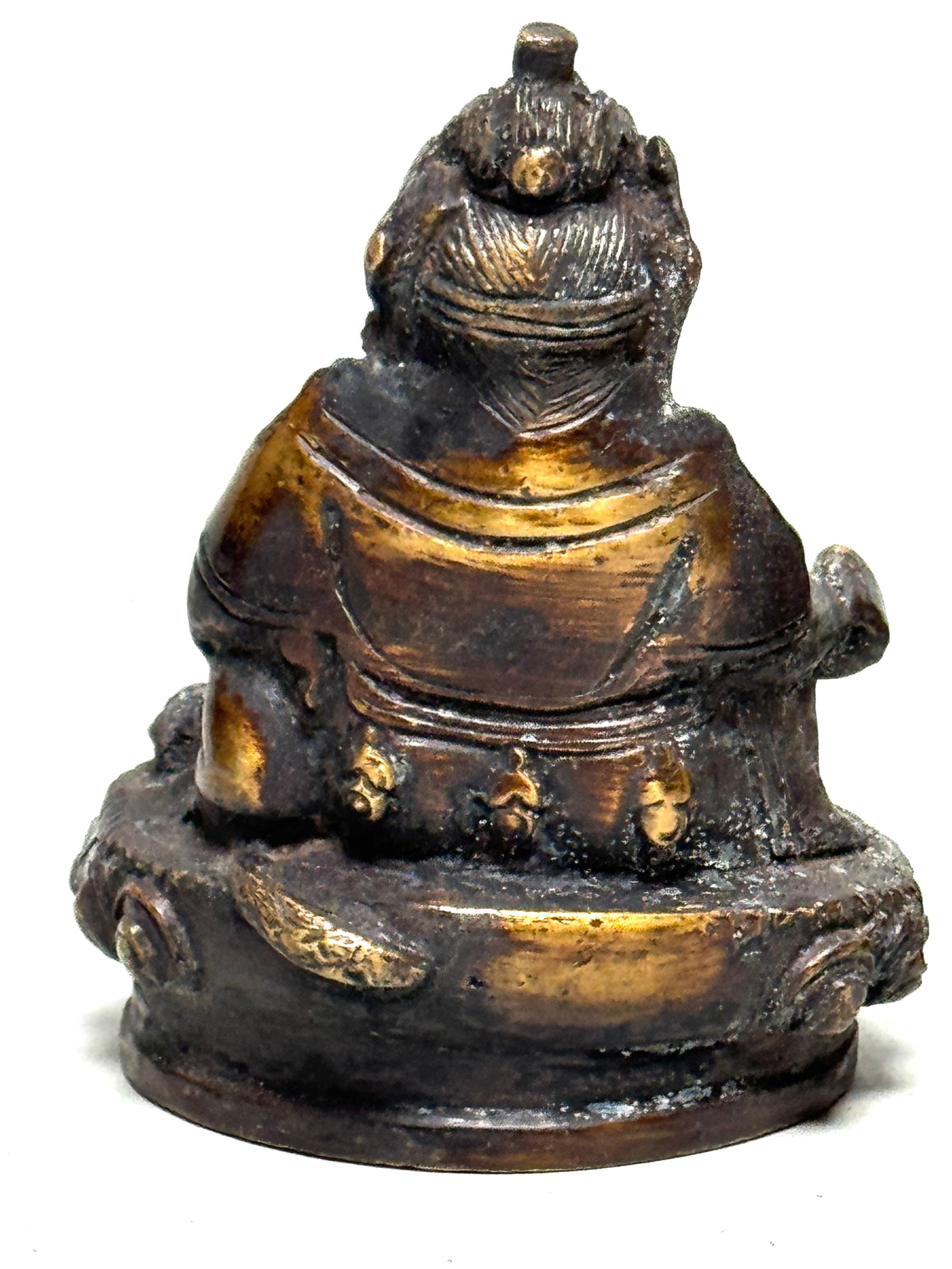 3 sitting meditation Buddhas with lotus - China - 9