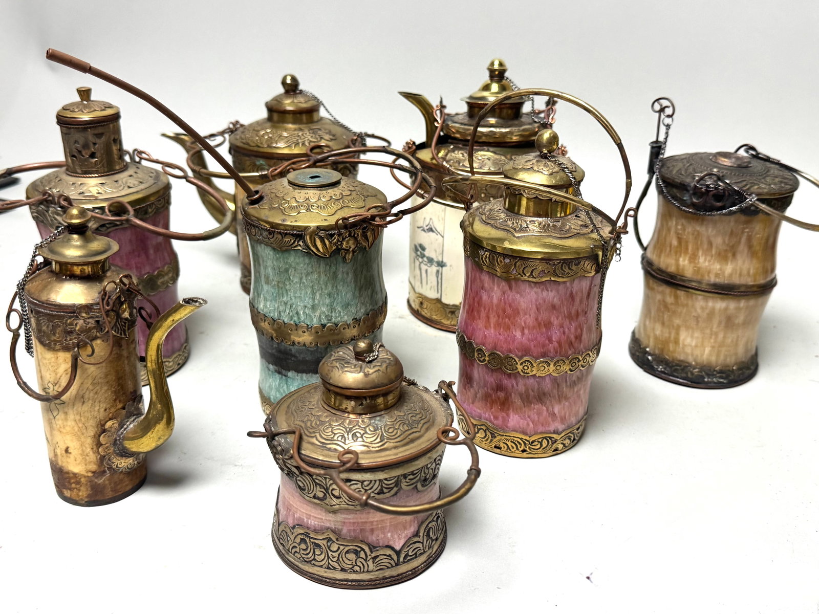Vintage Chinese Tea, Water & Opium Pots - c. 1980s - 7