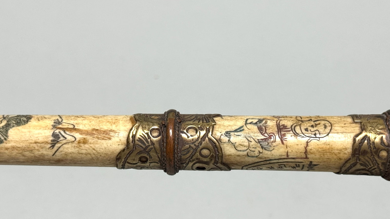 Chinese Opium Pipe, bone. China 1950's - 2