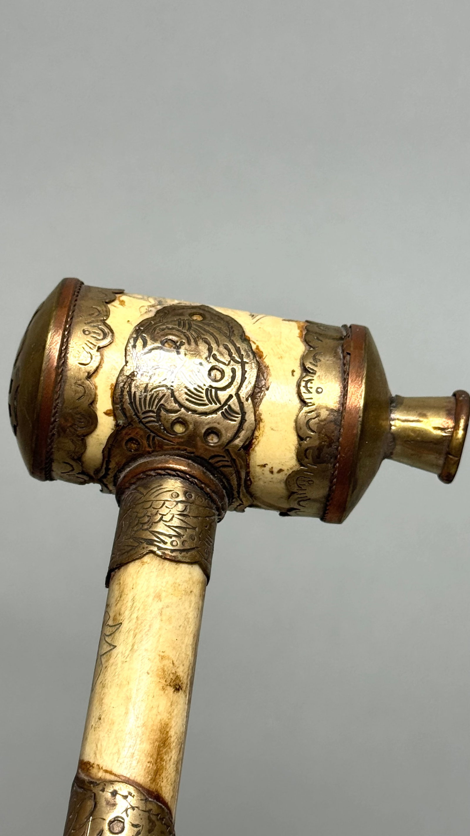 Chinese Opium Pipe, bone. China 1950's - 5