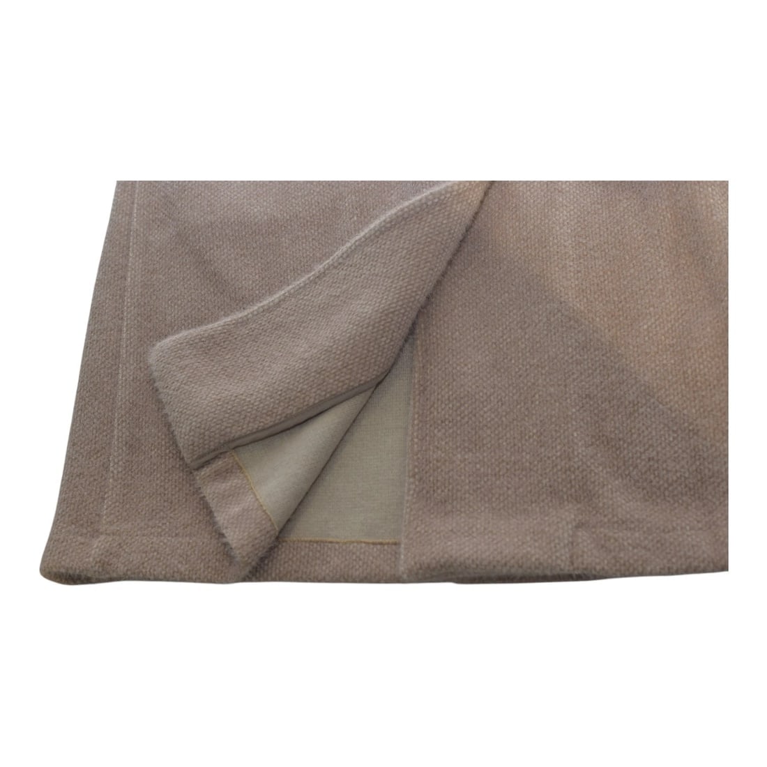 Rino + Pelle Beige Knee Length Snap Buttons Unlined Coat size 42 - 8