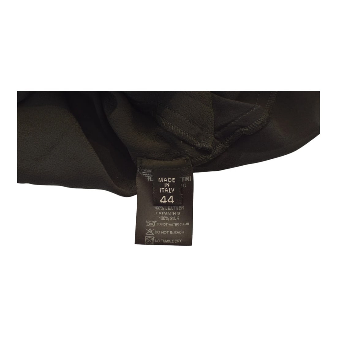 Ilaira Nistri sleeveless asymmetric layered black silk top size 44 IT - 8
