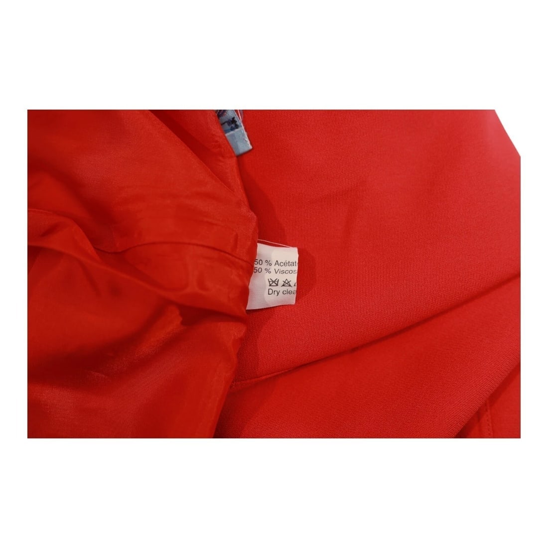 Thierry Mugler Red Knee Length Back Vent Viscose Blend Classy Pencil Skirt - 4