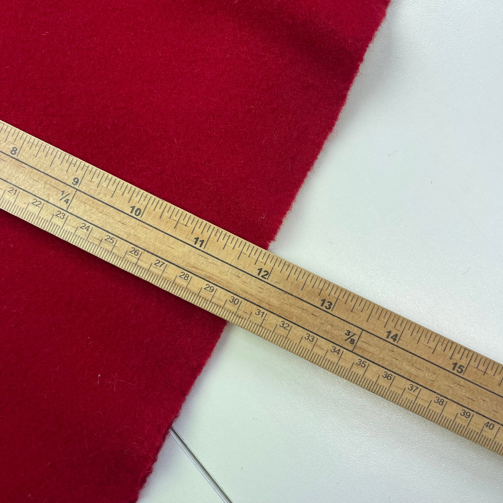 Yves Saint Laurent Red Solid 100% Wool Scarf - 8