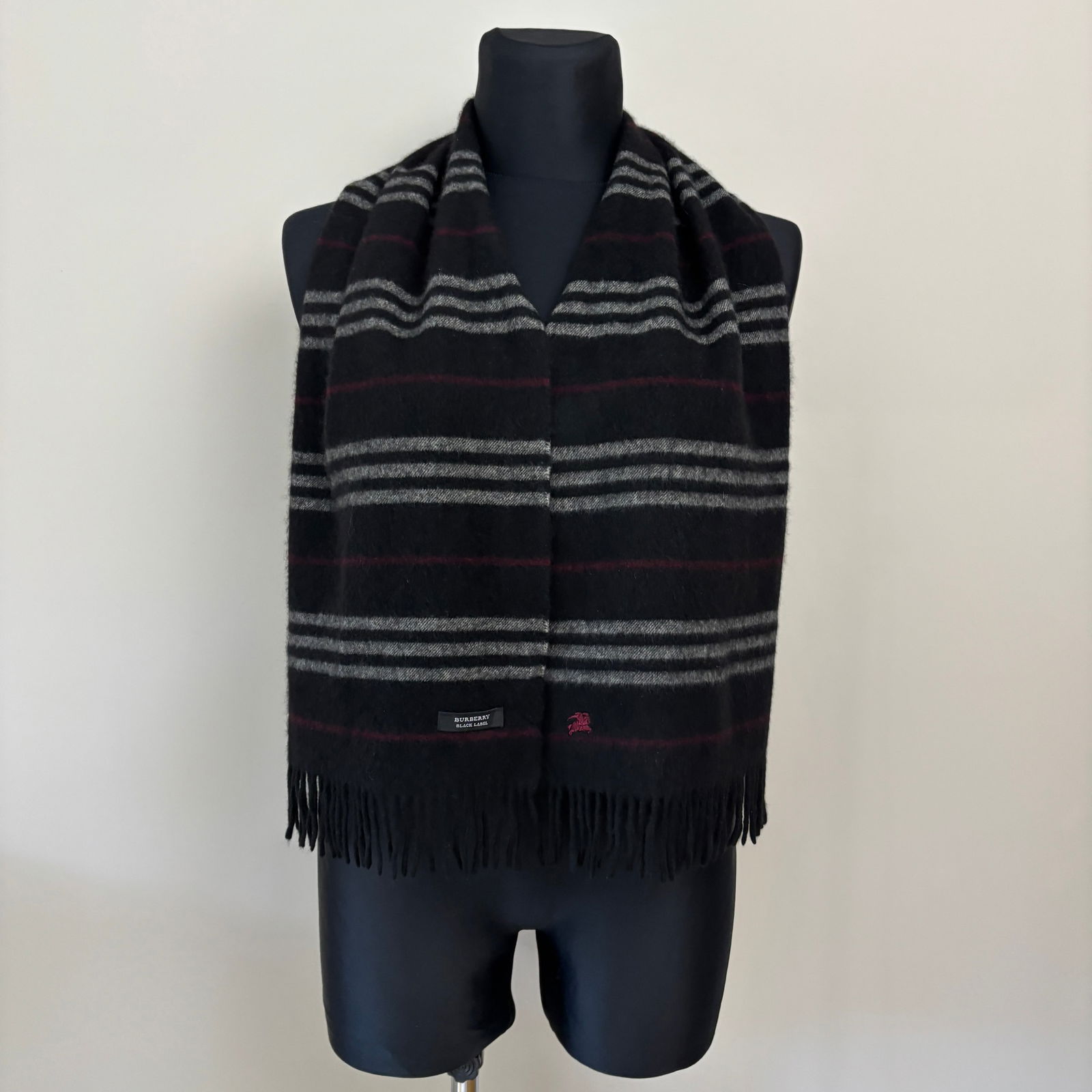 Burberry Black Label 100% Cashmere Scarf - 2
