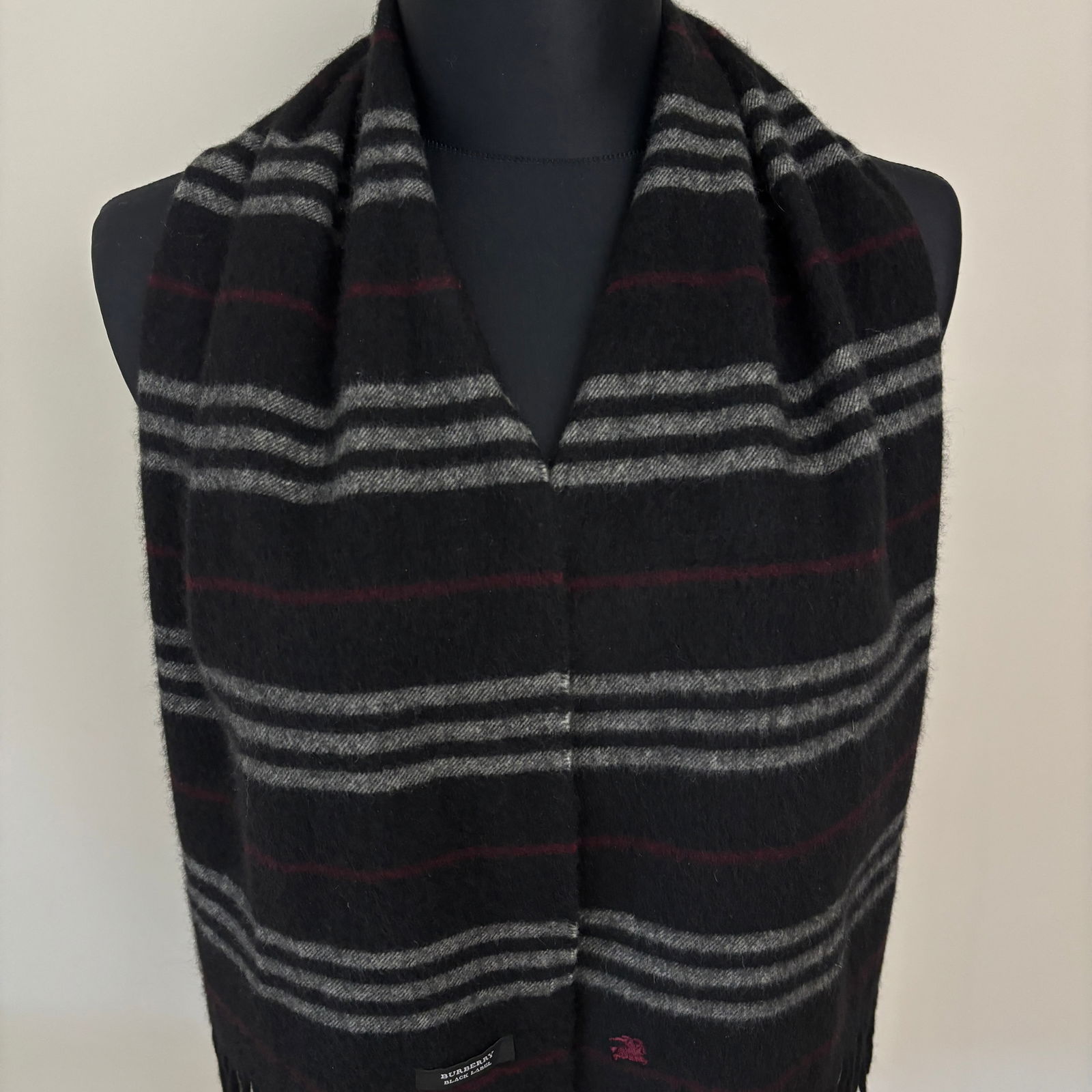 Burberry Black Label 100% Cashmere Scarf - 4
