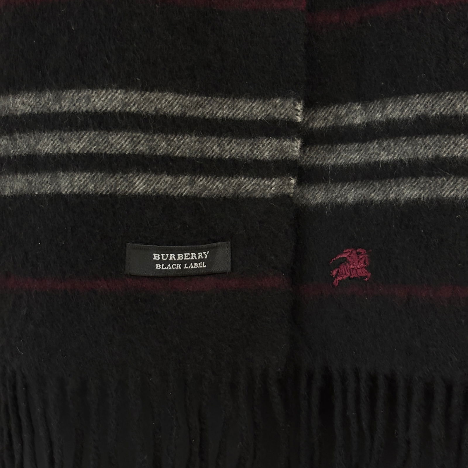 Burberry Black Label 100% Cashmere Scarf - 5