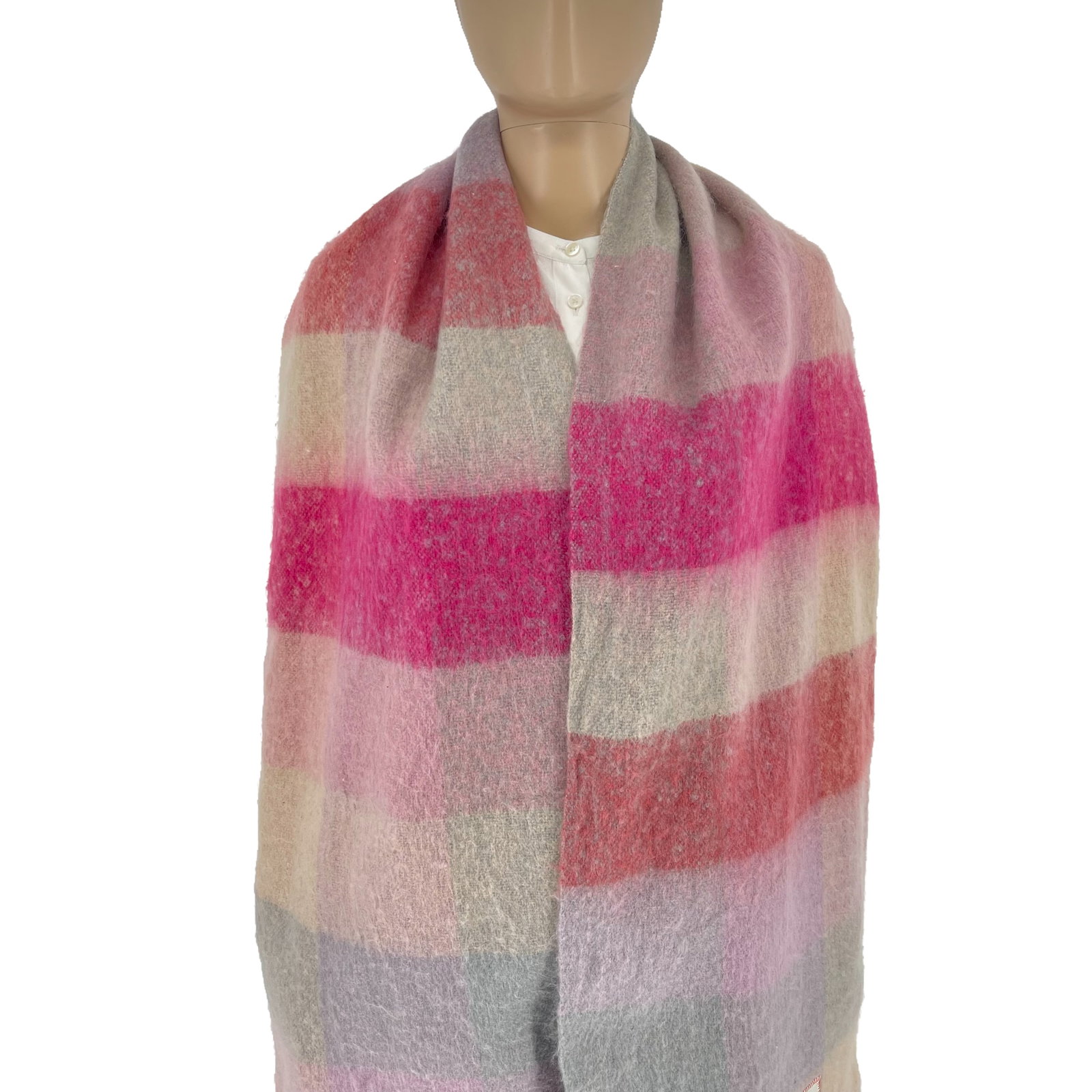 Acne Studios Colored Block 80% Wool Scarf - 2