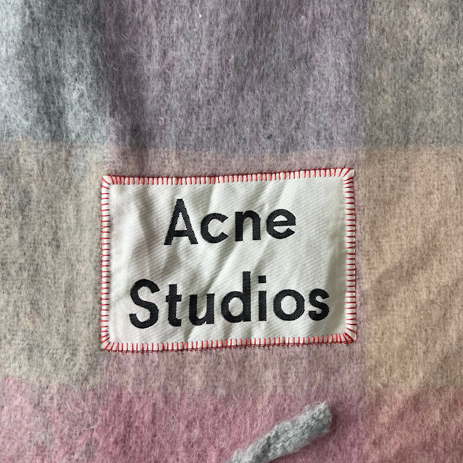 Acne Studios Colored Block 80% Wool Scarf - 6