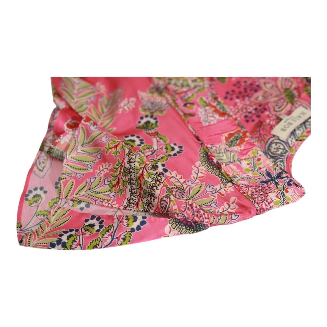 Hale Bob Silky Multicolor Floral Short Sleeves Romper Playsuit Shorts size S - 8