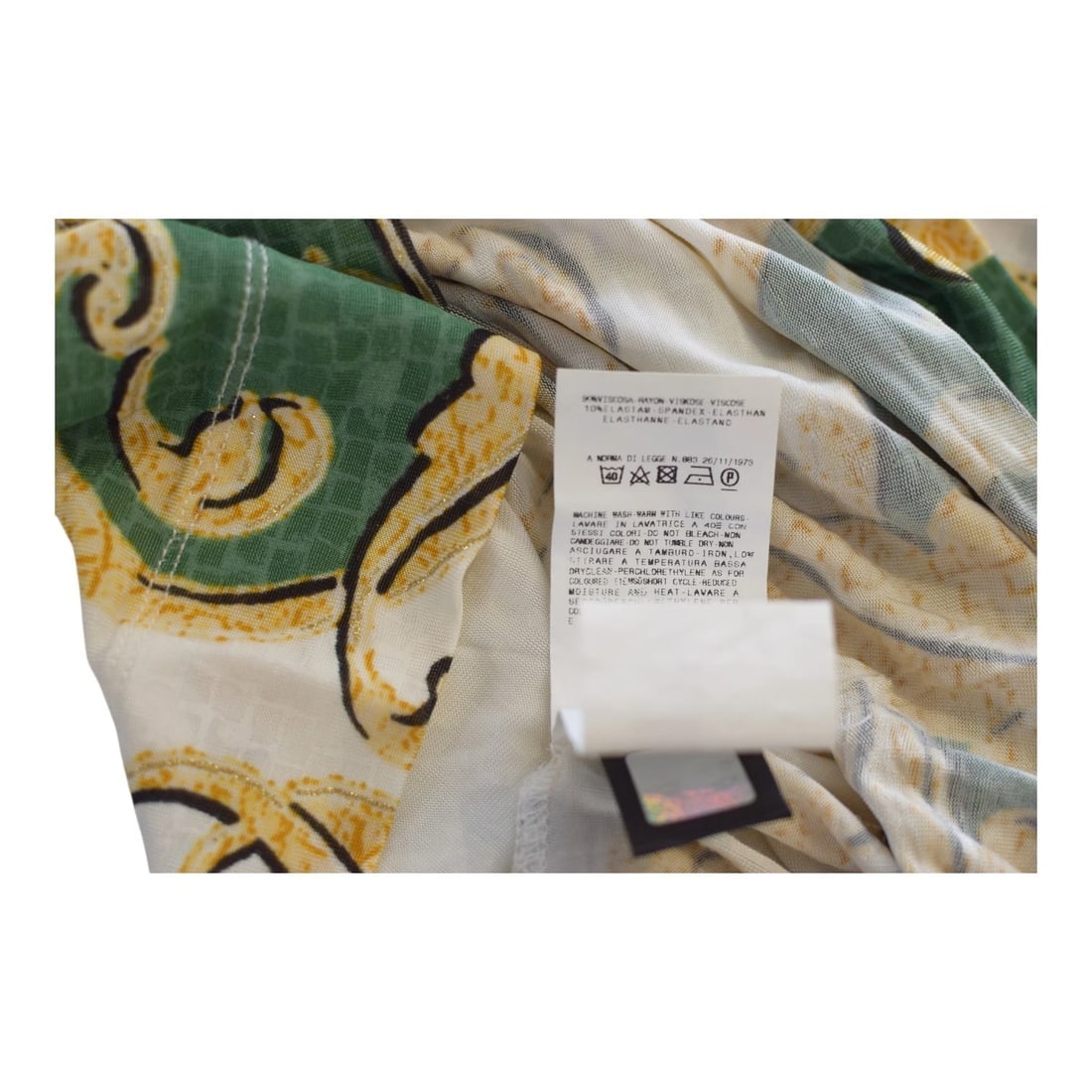 Top recortado estampado barroco Just Roberto Cavalli - Talla L - Mezcla viscosa elastano - 9