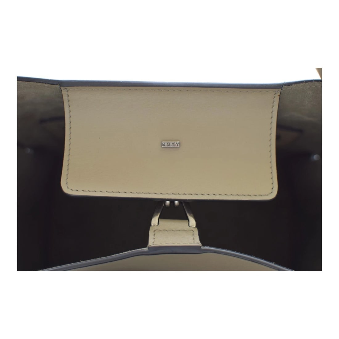 BOYY Devon 21 calfskin leather tote shoulder bag decorative buckle handbag - 18