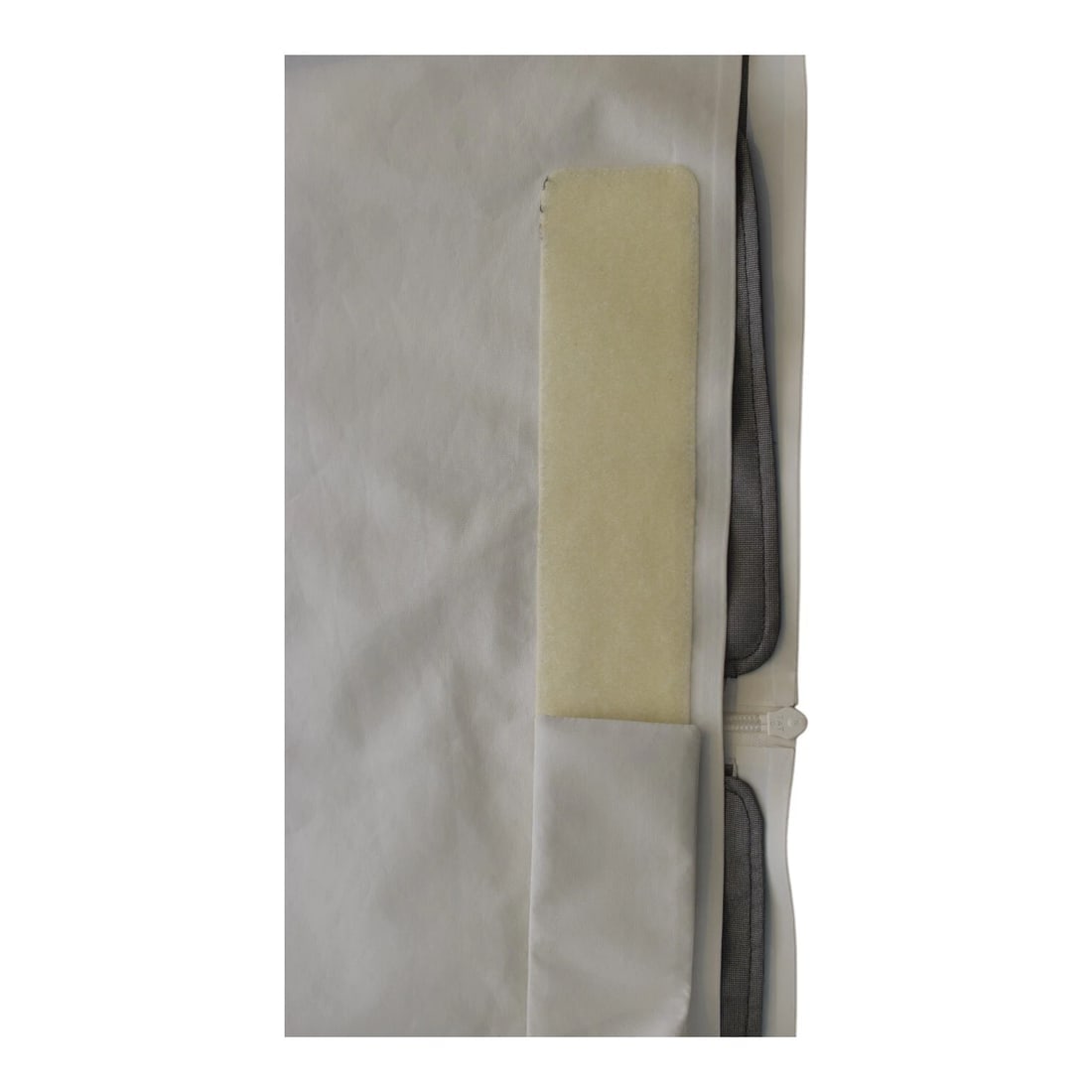 PRADA light gray printed trench jacket raincoat windbreaker with hood size 44 - 15