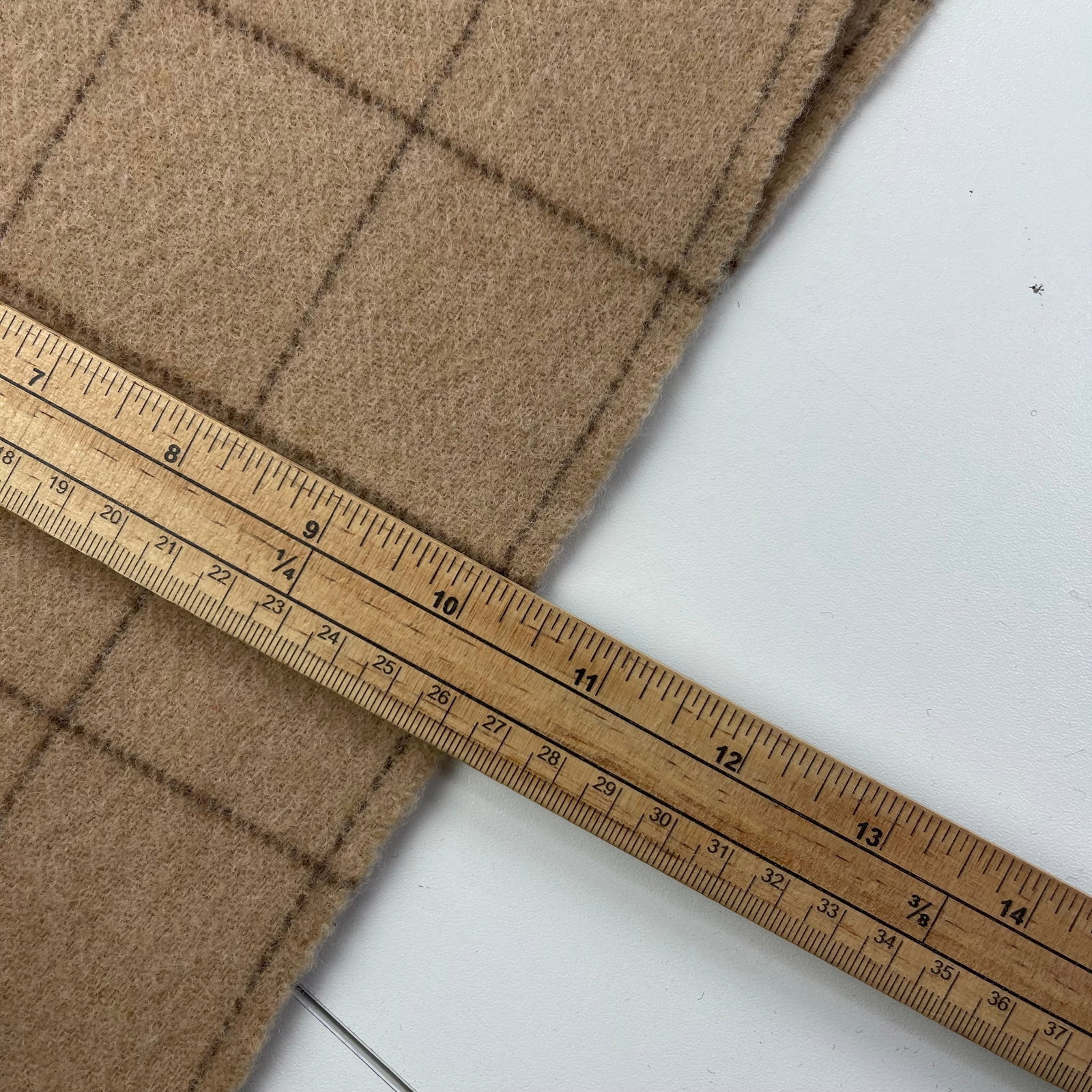 Polo Ralph Lauren Beige Checked 100% Wool Scarf - 8