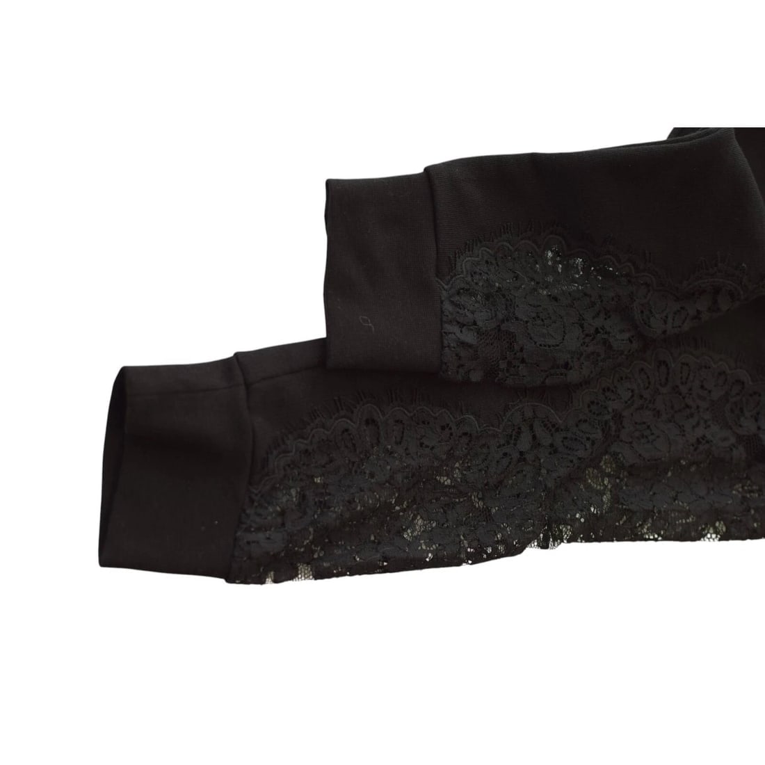 Philipp Plein Couture Black Sheer Lace Cotton Sweatpants Trousers Pants size S - 6