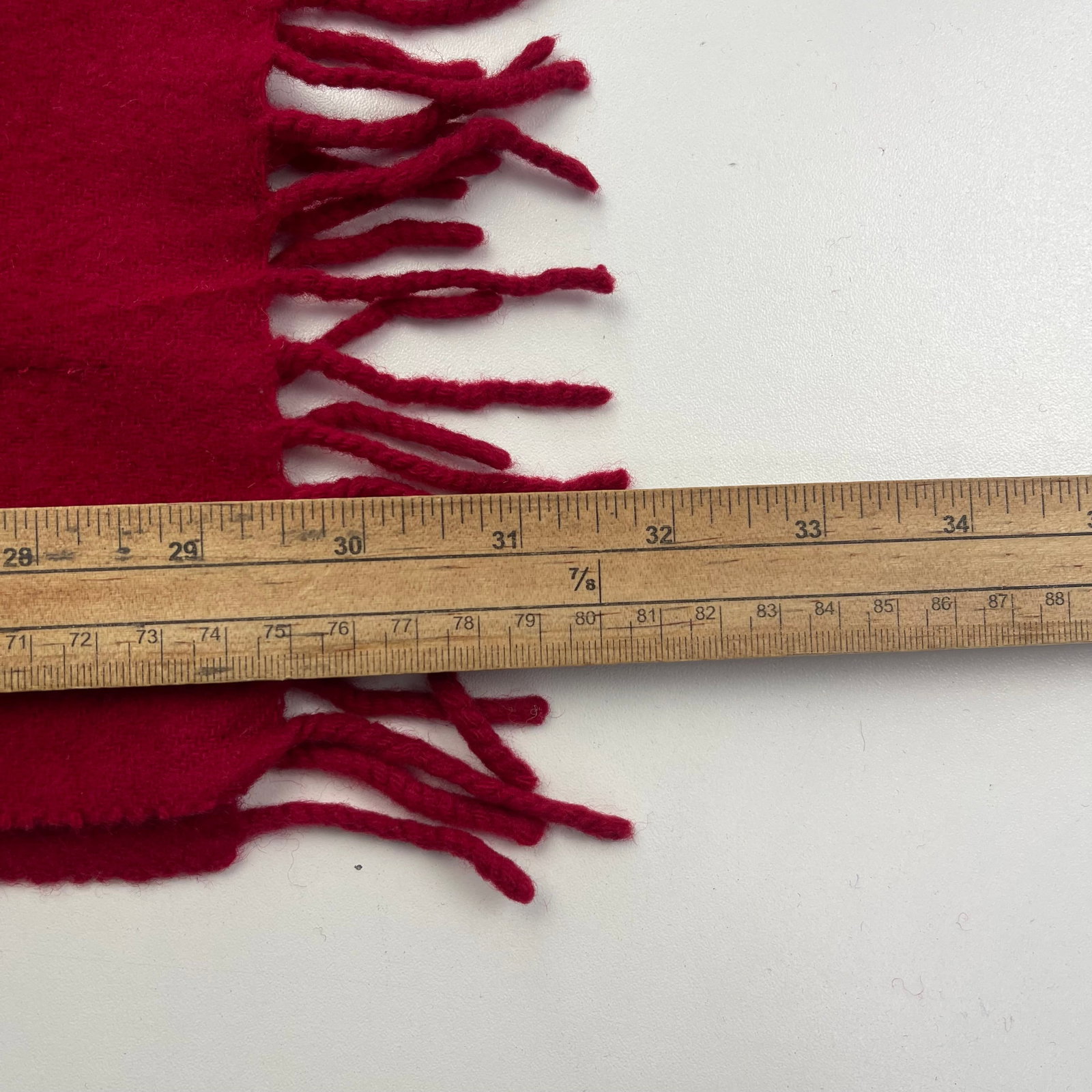 Polo Ralph Lauren Red 100% Wool Scarf - 9