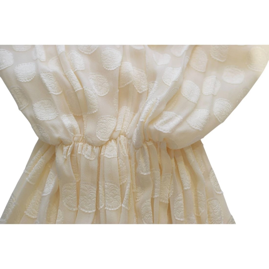 Derek Lam Ivory Silk Embroidered Sleeveless Ruffled Tiered Mini Dress size 40 - 6