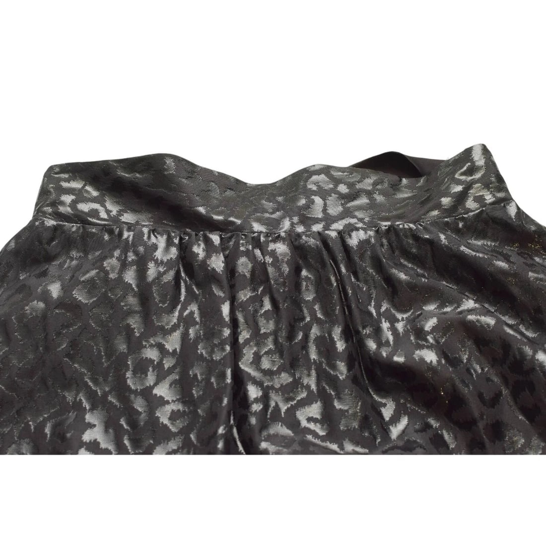 Jay Ahr Black Silk Bubble Hem Knee Length Bow Classy Evening Skirt size M - 4