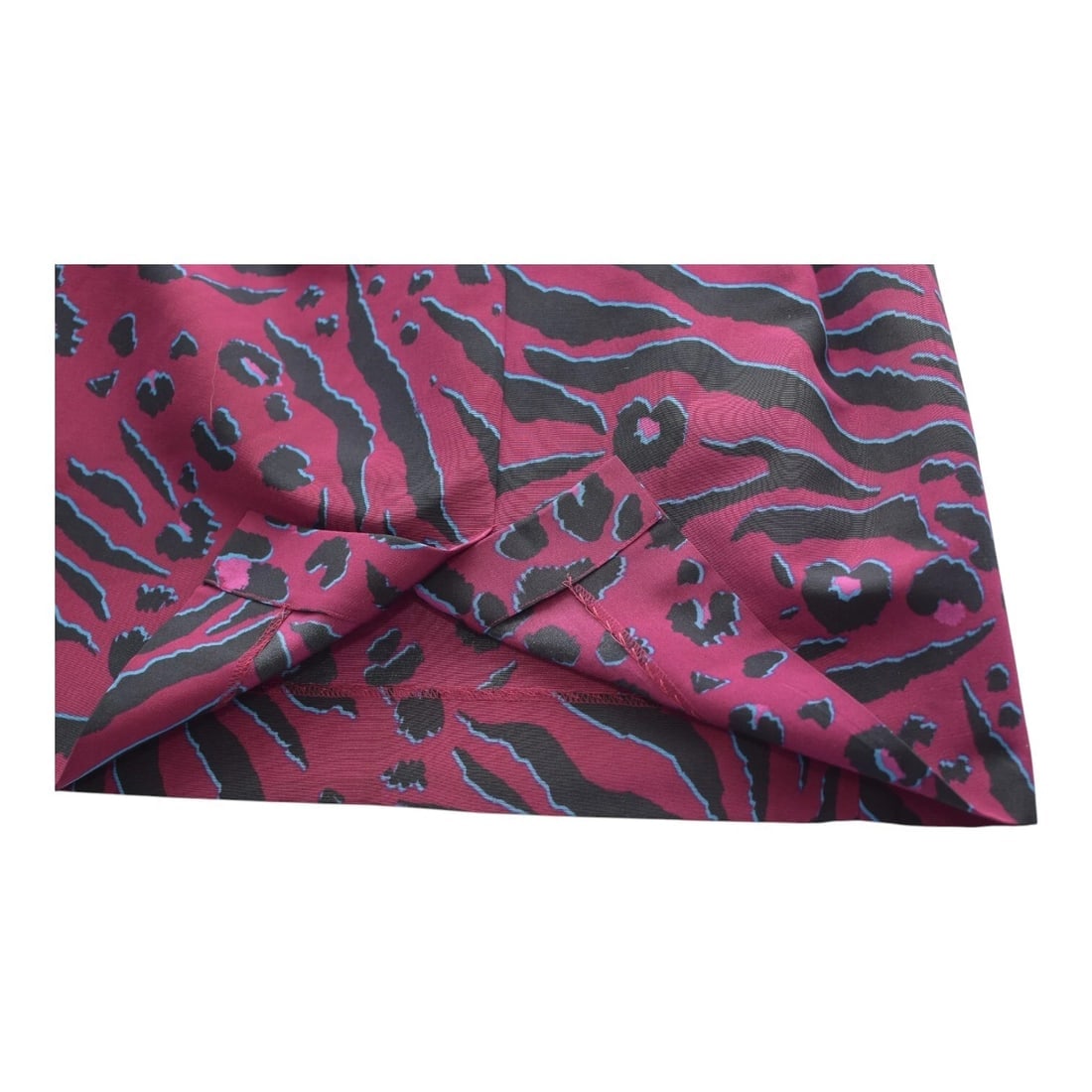 DKNY Donna Karan Black & Fuchsia Leopard Sleeveless Mini Dress size 6 - 8