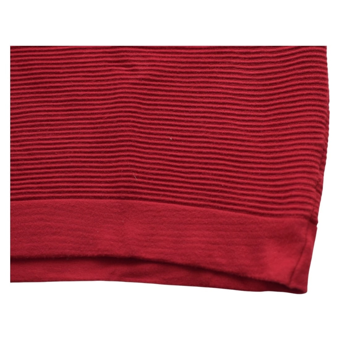 French Connection Red Ribbed Viscose Cap Sleeves Mini Dress size 10 - 5