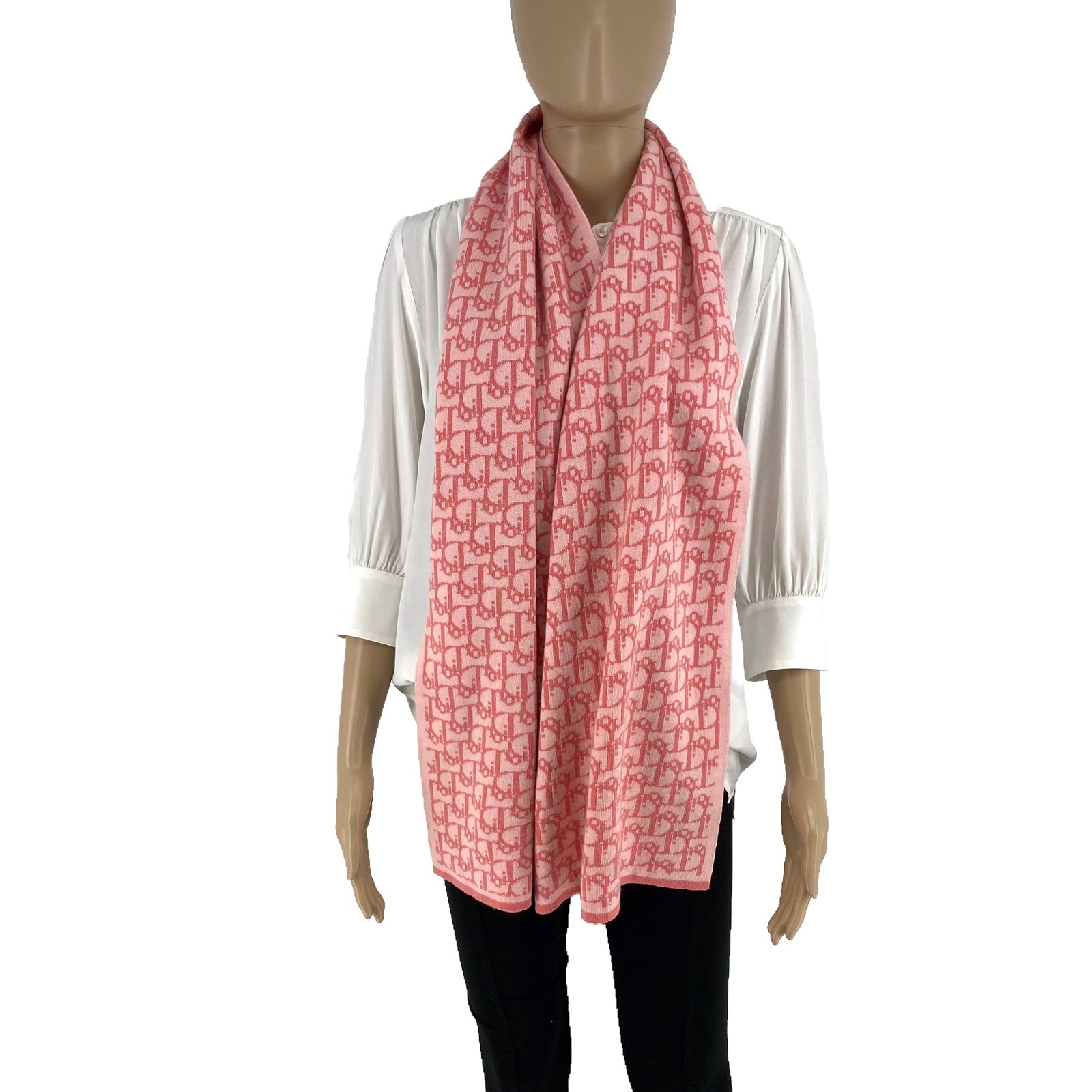 Christian Dior Paris Pink Large Scarf - 3