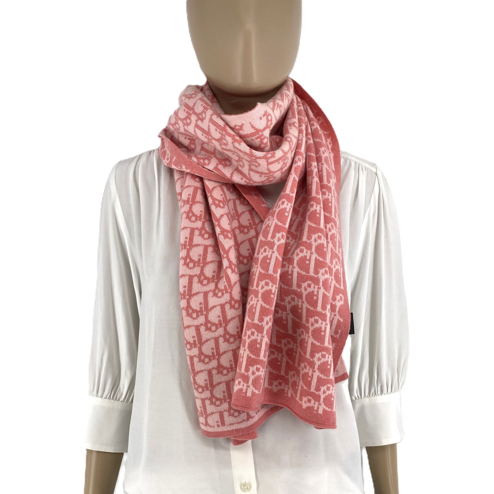Christian Dior Paris Pink Large Scarf - 4
