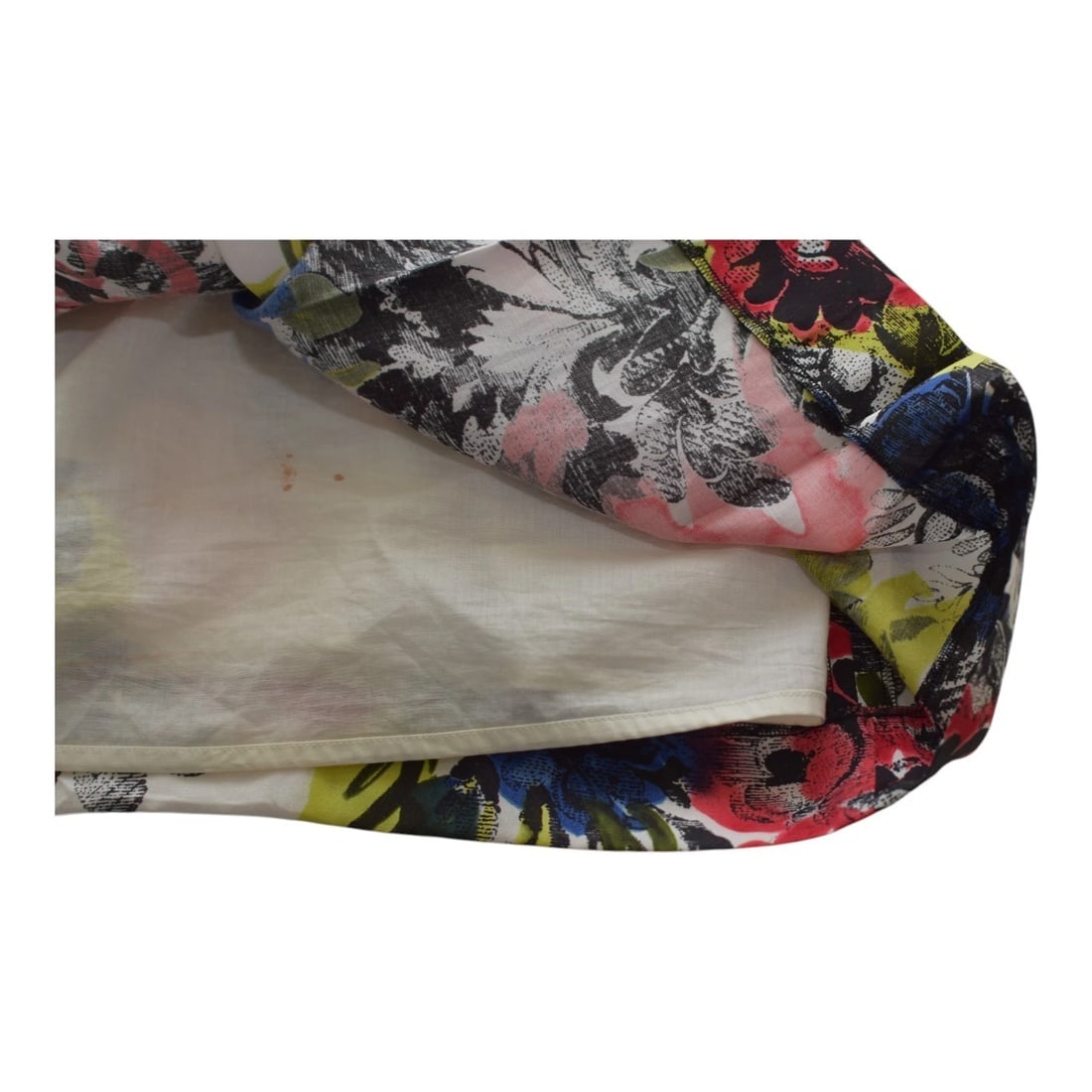 Multicolored Floral Print V -Neckline Short Sleeve Knee Length Dress - 7