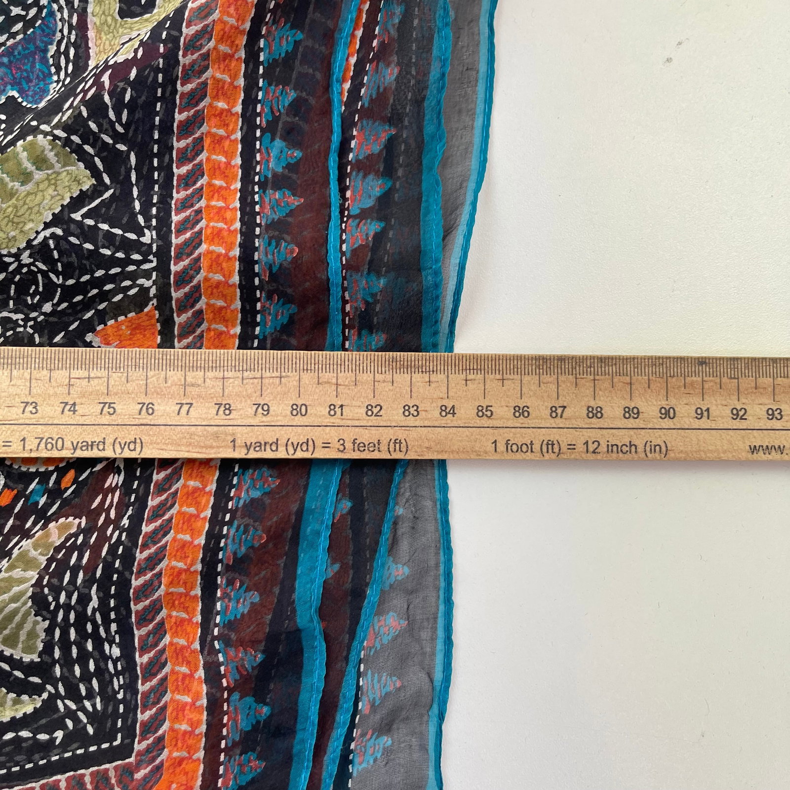 Hermes Navy Blue Printed 100% Silk Scarf - 8