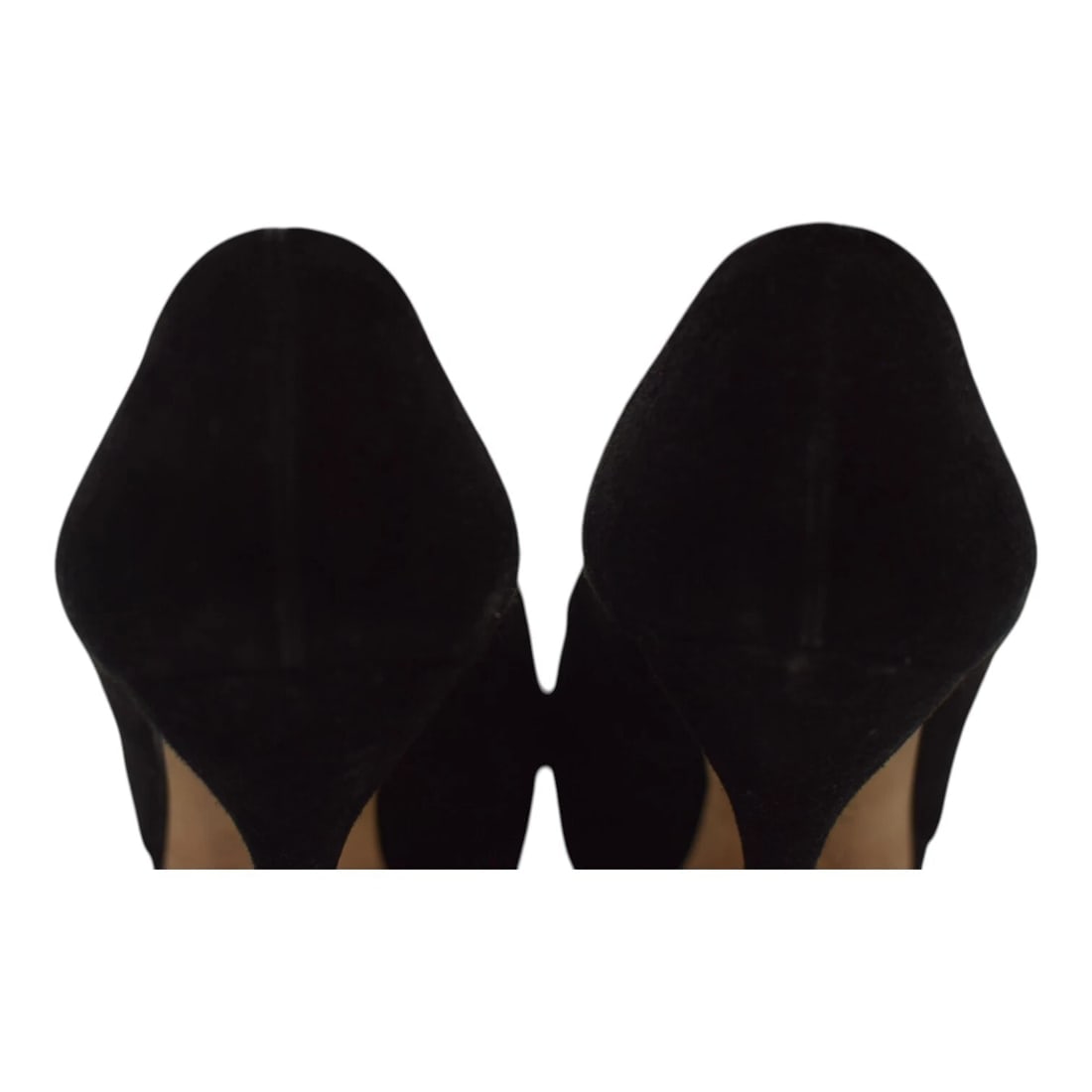 Gucci Black Suede Leather Almond Toe Classic Heel Platform Pumps size 39 US 9 - 8