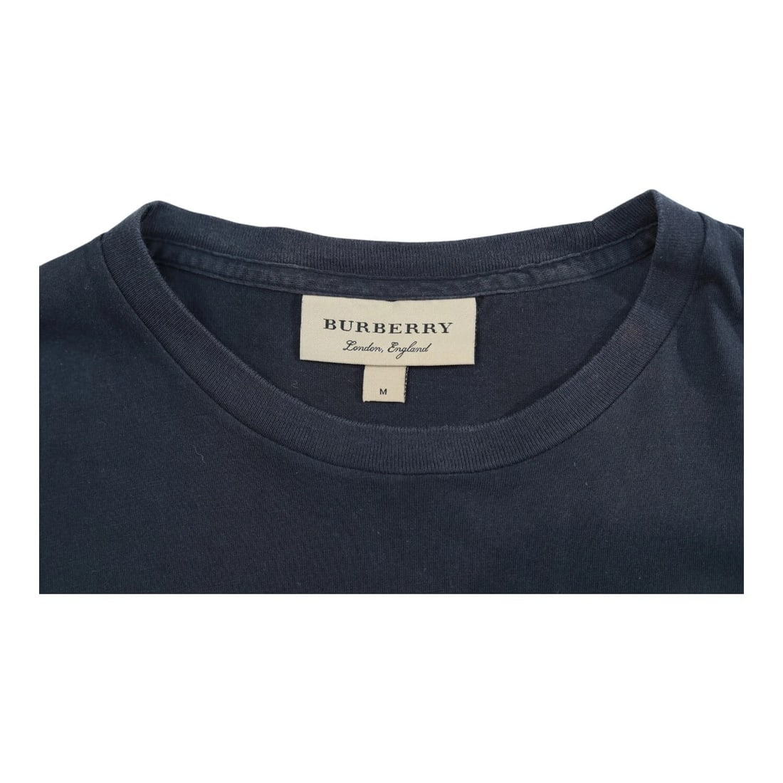 Burberry Prosum Women's Blue with White logo 100% Cotton T- Shirt Top size M - 3