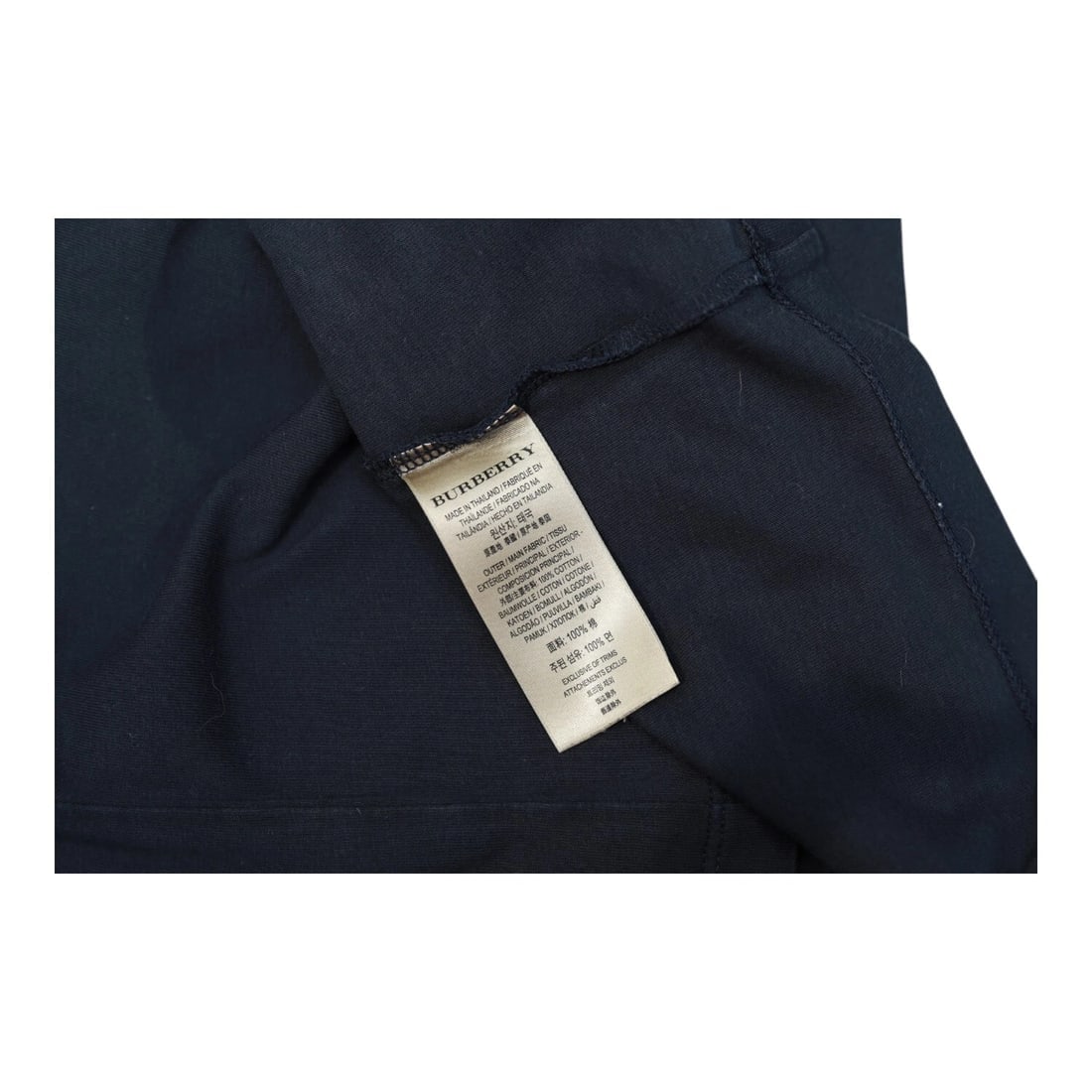 Burberry Prosum Women's Blue with White logo 100% Cotton T- Shirt Top size M - 5