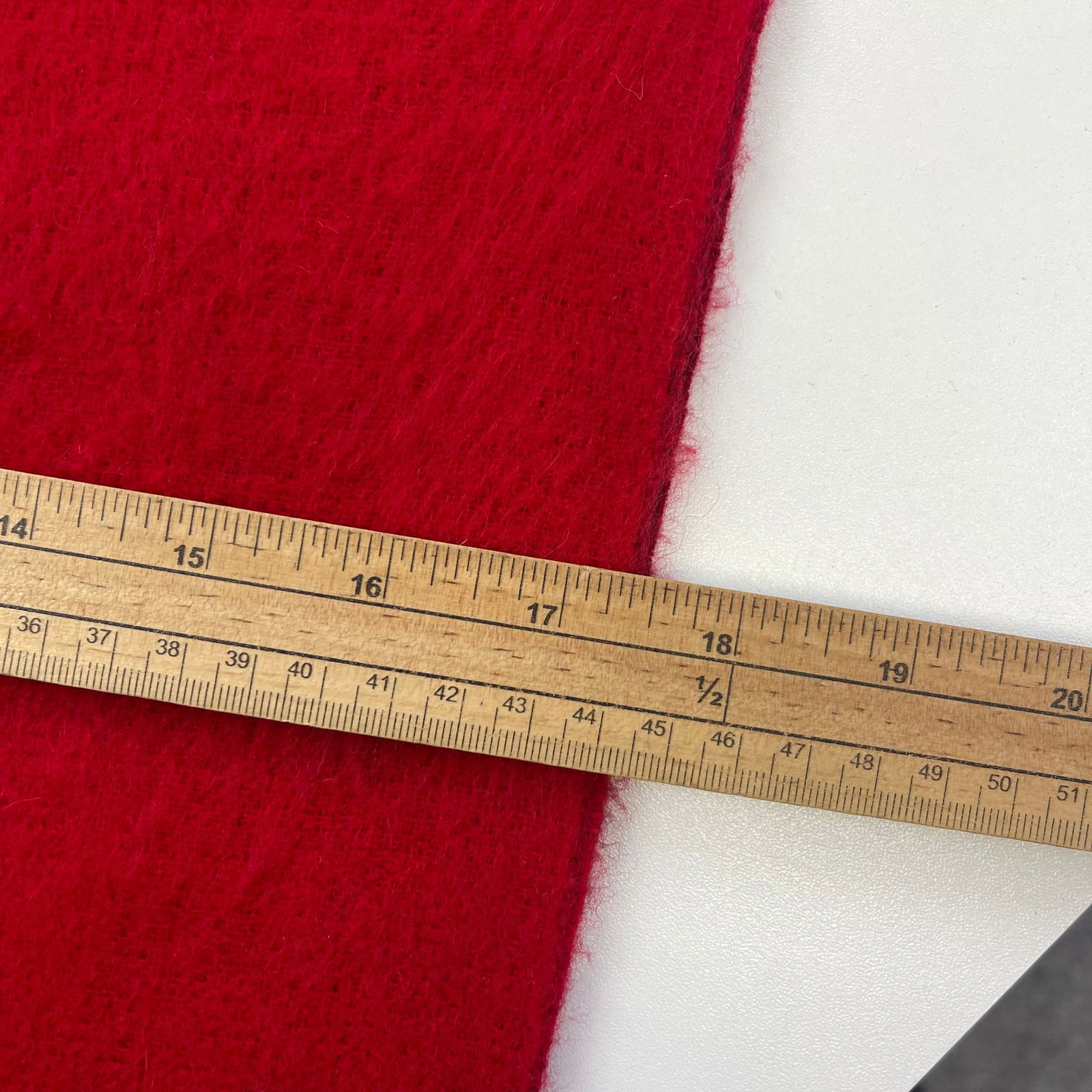 Louis Vuitton Dark Red 100% Cashmere Scarf - 7