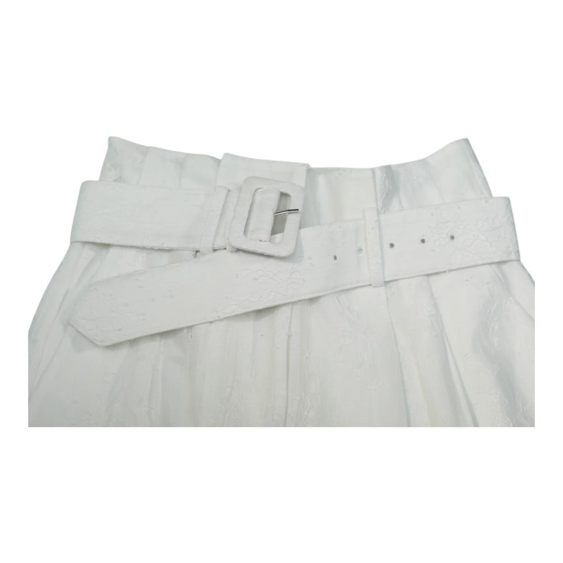 Self Portrait White Lace Belted Summer Shorts Pants size UK 6 , US 2 - 8