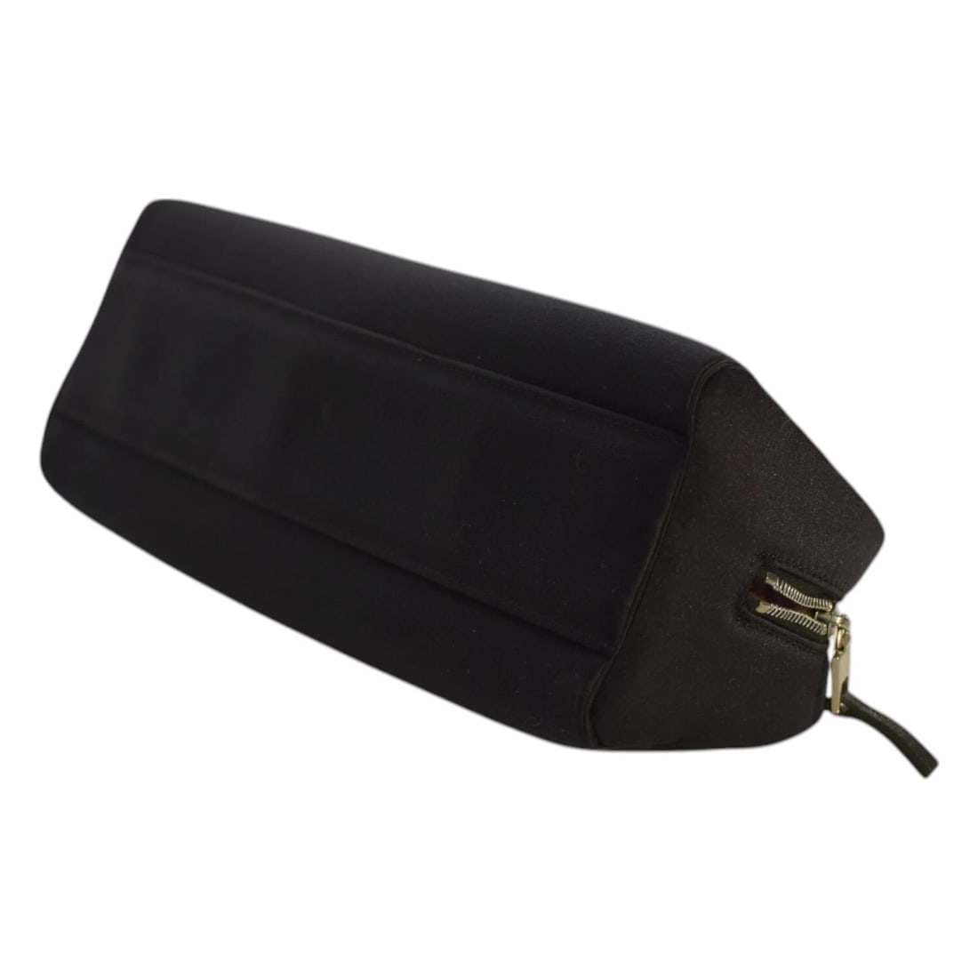 Gianni Versace Black Satin w. Crystals Chain Shoulder Bag Clutch Handbag Purse - 9