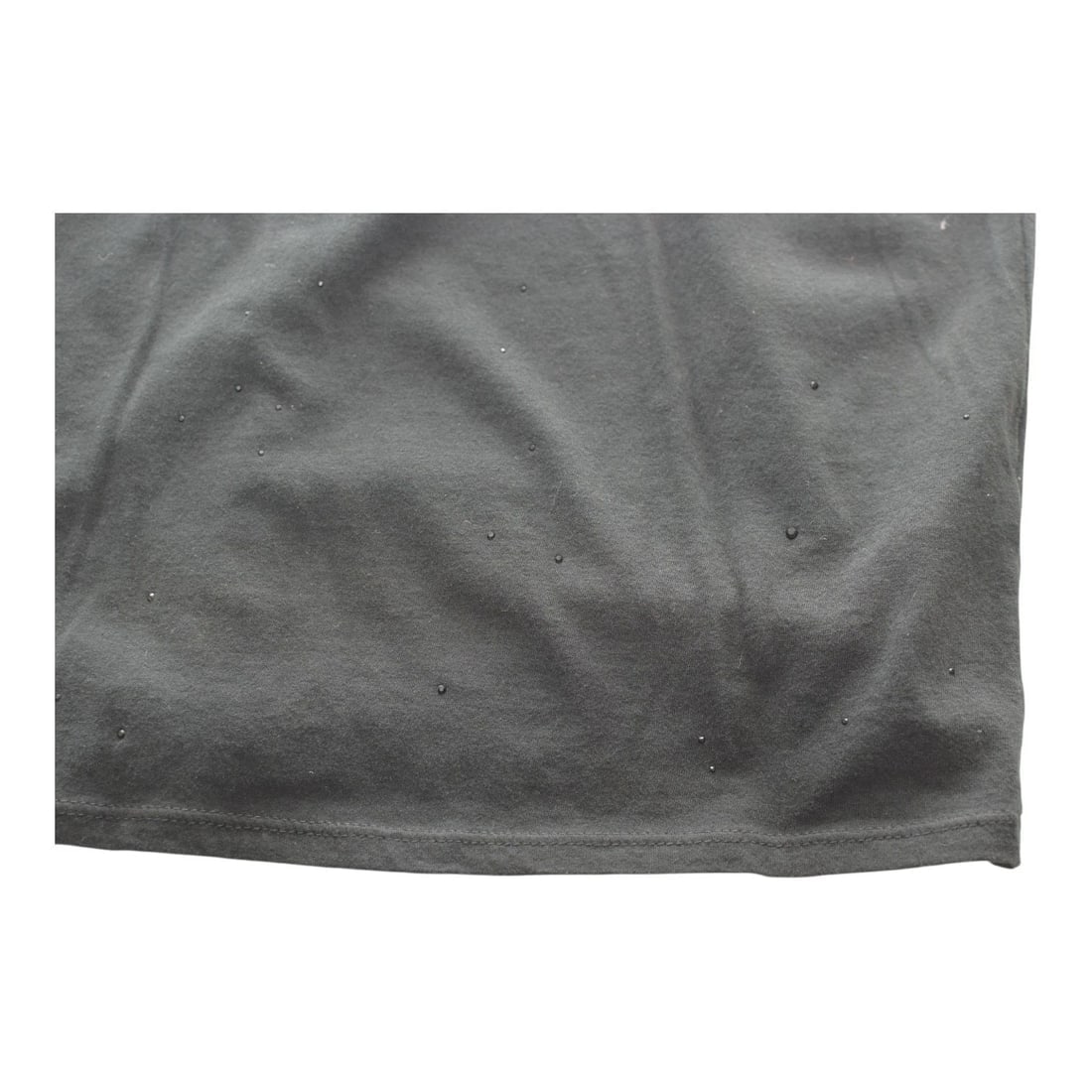 Zadig and Voltaire Gipsy Zip Black Cotton T-shirt with Black crystals size M - 5