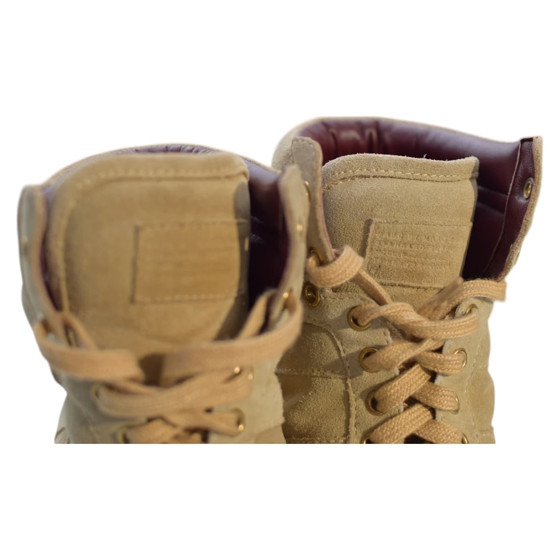 Marc Jacobs Beige Suede High-Top Sneakers Wedge Trainers Shoes size 37 - 8