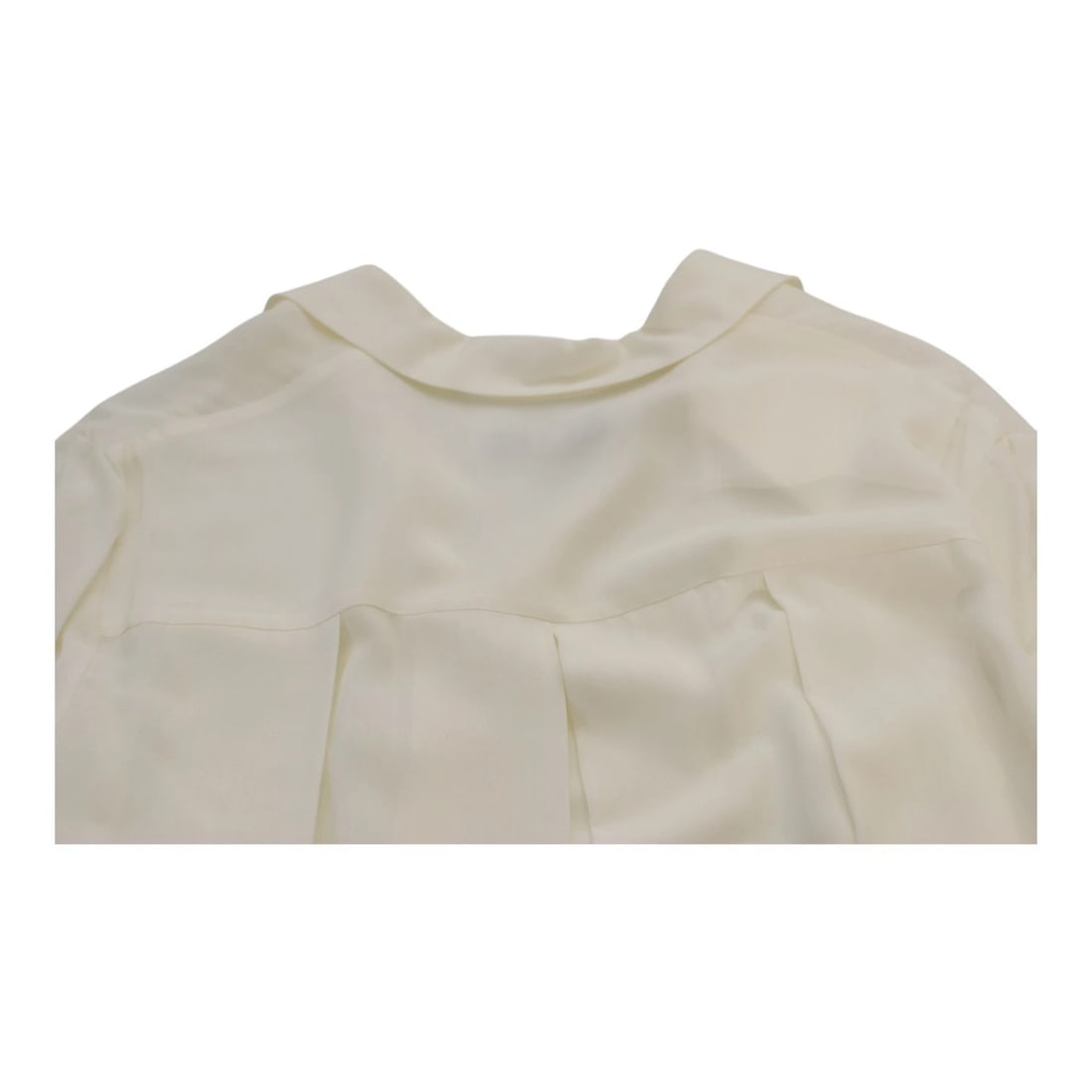 The Row CARLTON Porcelain White Sheer Viscose Oversized Blouse – Size L - 7