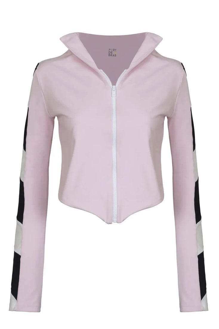 Port De Bras Arrow Jacket long sculpting sleeves in Chantilly pink size L: Title:Port De Bras Arrow Jacket long sculpting sleeves in Chantilly pink size LDescription:Port De Bras Arrow Jacket long sculpting sleeves in Chantilly pink size L The Port De Bras Arrow Jacket in