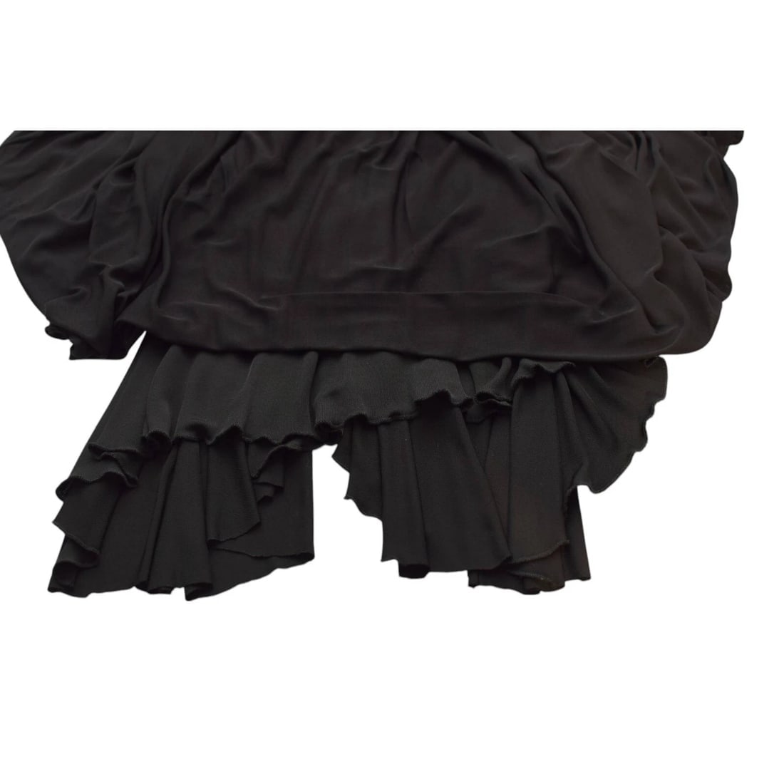 Black Silk Viscose & Crystals Open Back Sleeveless Mini Dress size 8 - 5