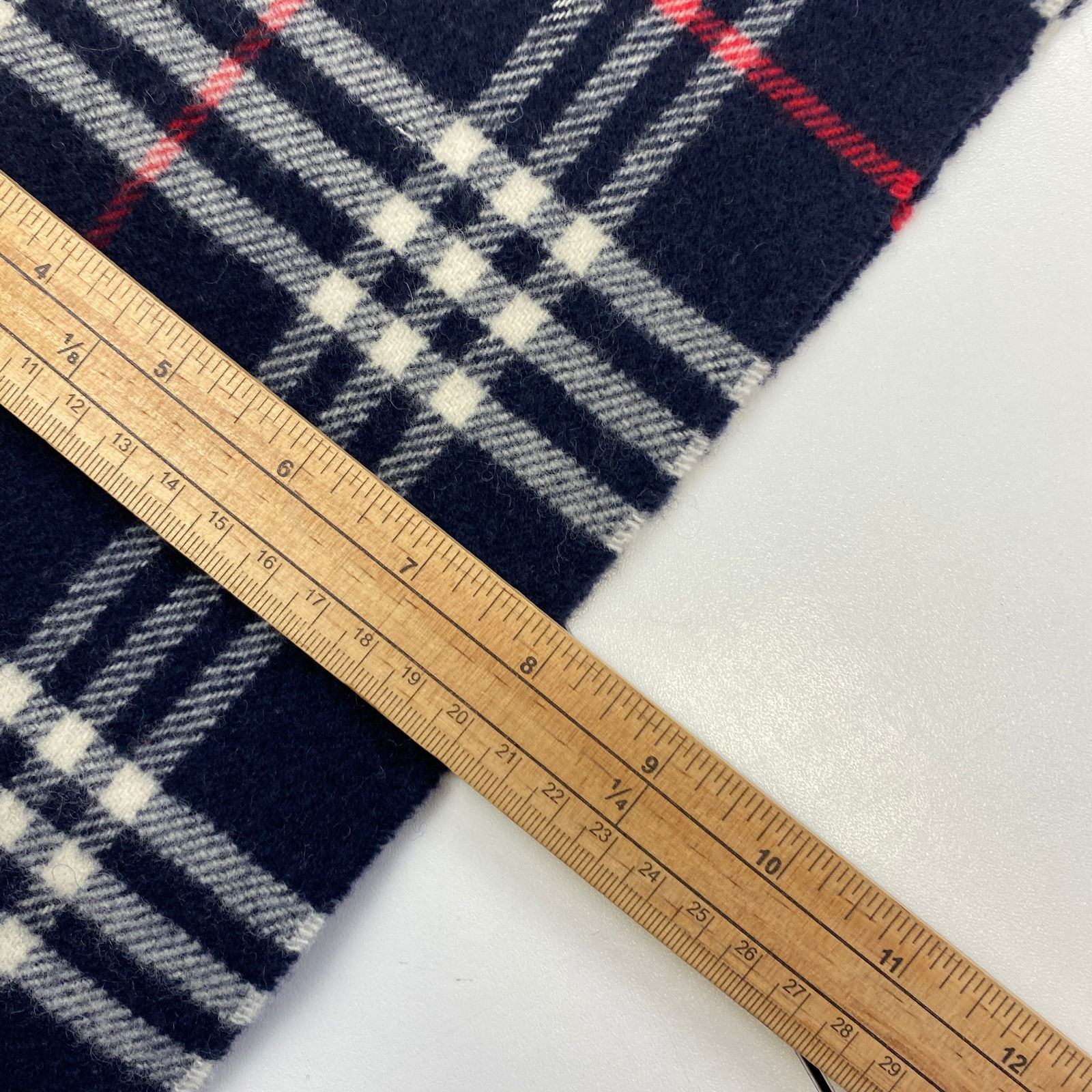 Burberry Children Dark Blue Merino Wool & Cashmere Small Scarf - 7