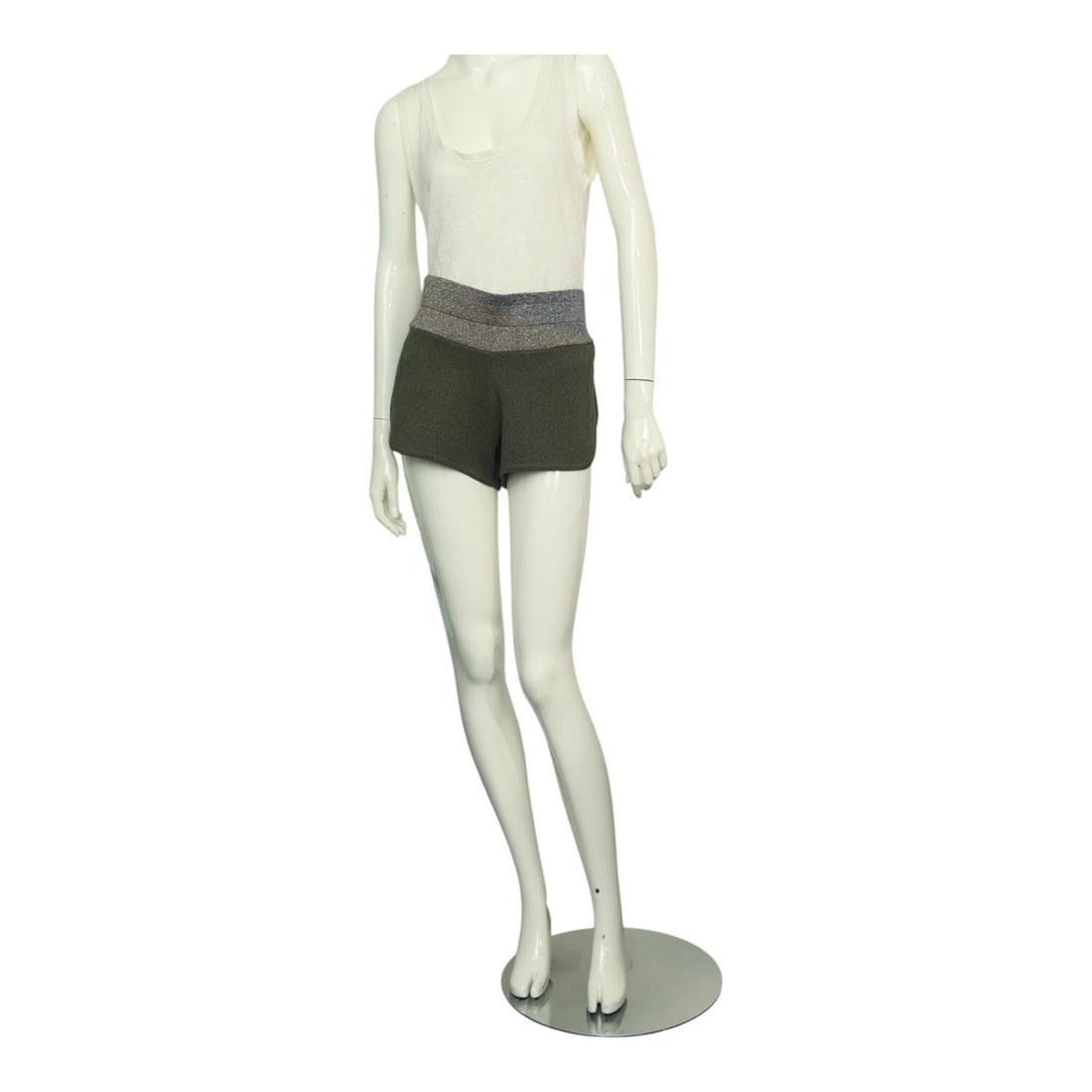 Zadig & Voltaire Smile Lurex Green Silver Gold Shiny Shorts Pants size S: Title:Zadig & Voltaire Smile Lurex Green Silver Gold Shiny Shorts Pants size S Description:Isabel Marant Etoile Cream Broderie Lace Summer Shorts Pants size 38 Zadig & Voltaire Smile Lurex Green Silve