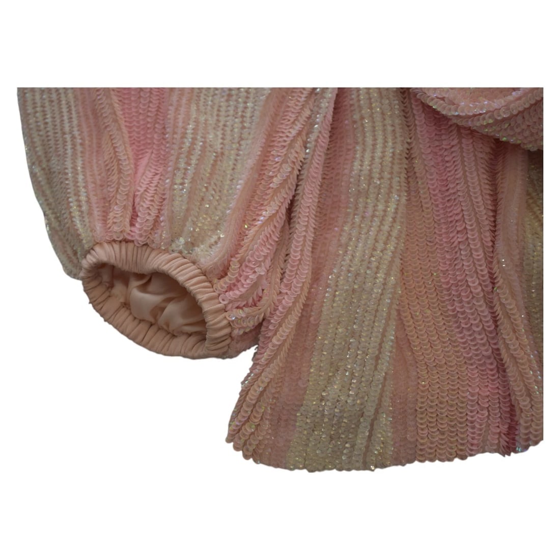 Retrofete Gabrielle Robe Dress Fully Sequined Long Sleeve Mini Wrap size XS - 10