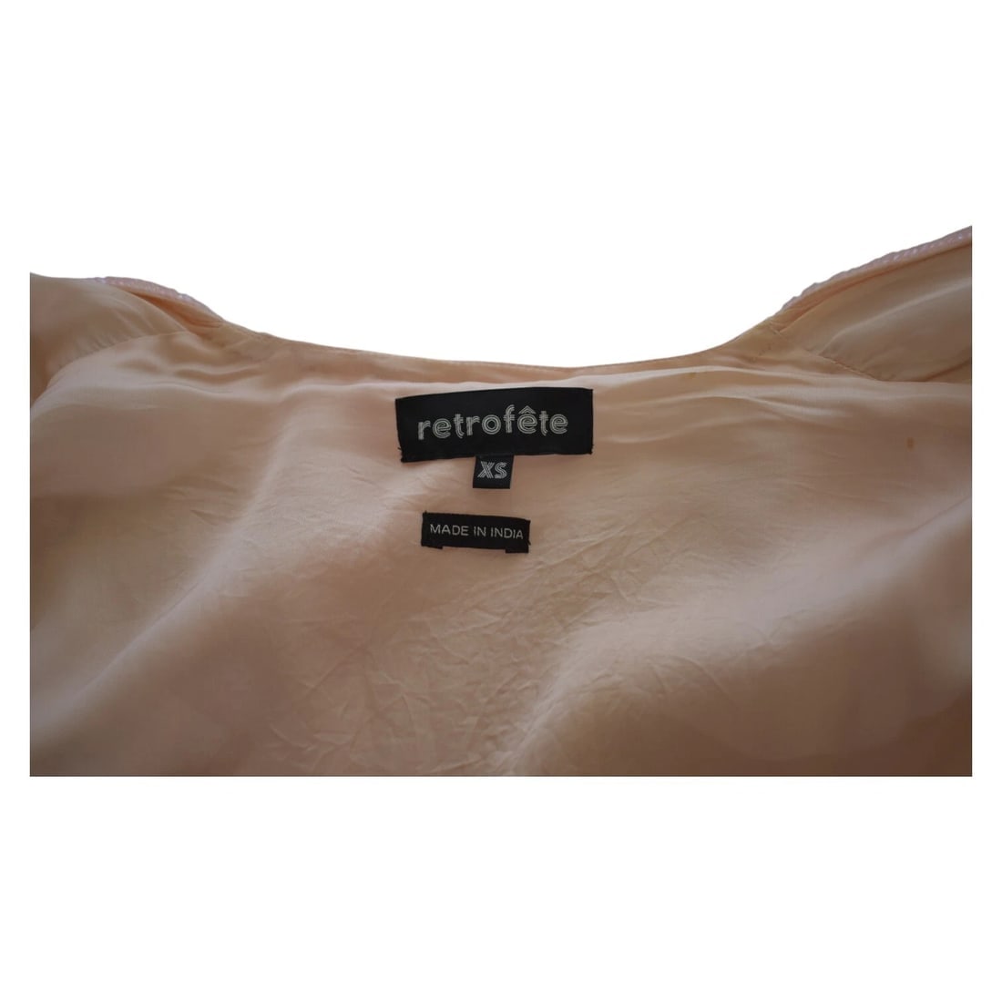 Retrofete Gabrielle Robe Dress Fully Sequined Long Sleeve Mini Wrap size XS - 5