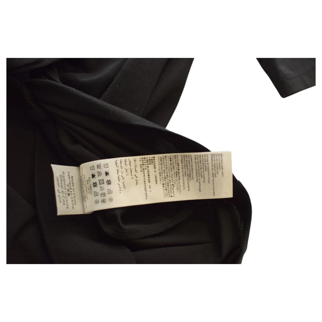 3.1 Phillip Lim Black Cotton Draped Short Sleeve T-Shirt Top size S - 8